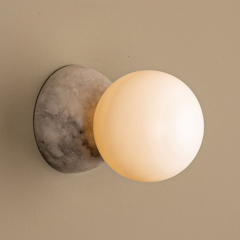 Fable Marmor Glas Wandleuchte-Letslighting