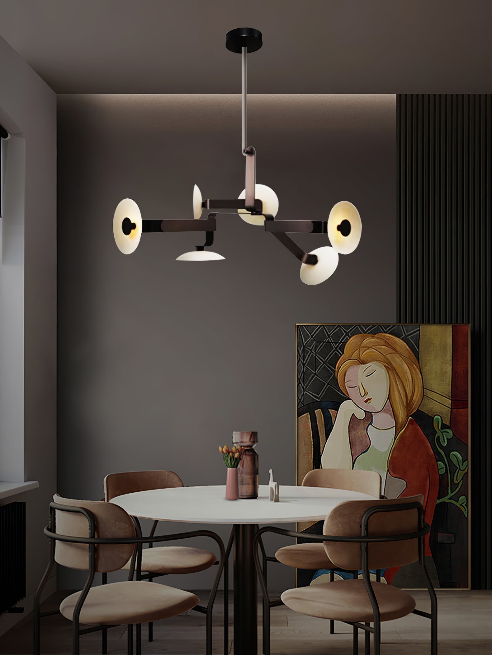 Jade Moderner Brauner Kronleuchter-Letslighting