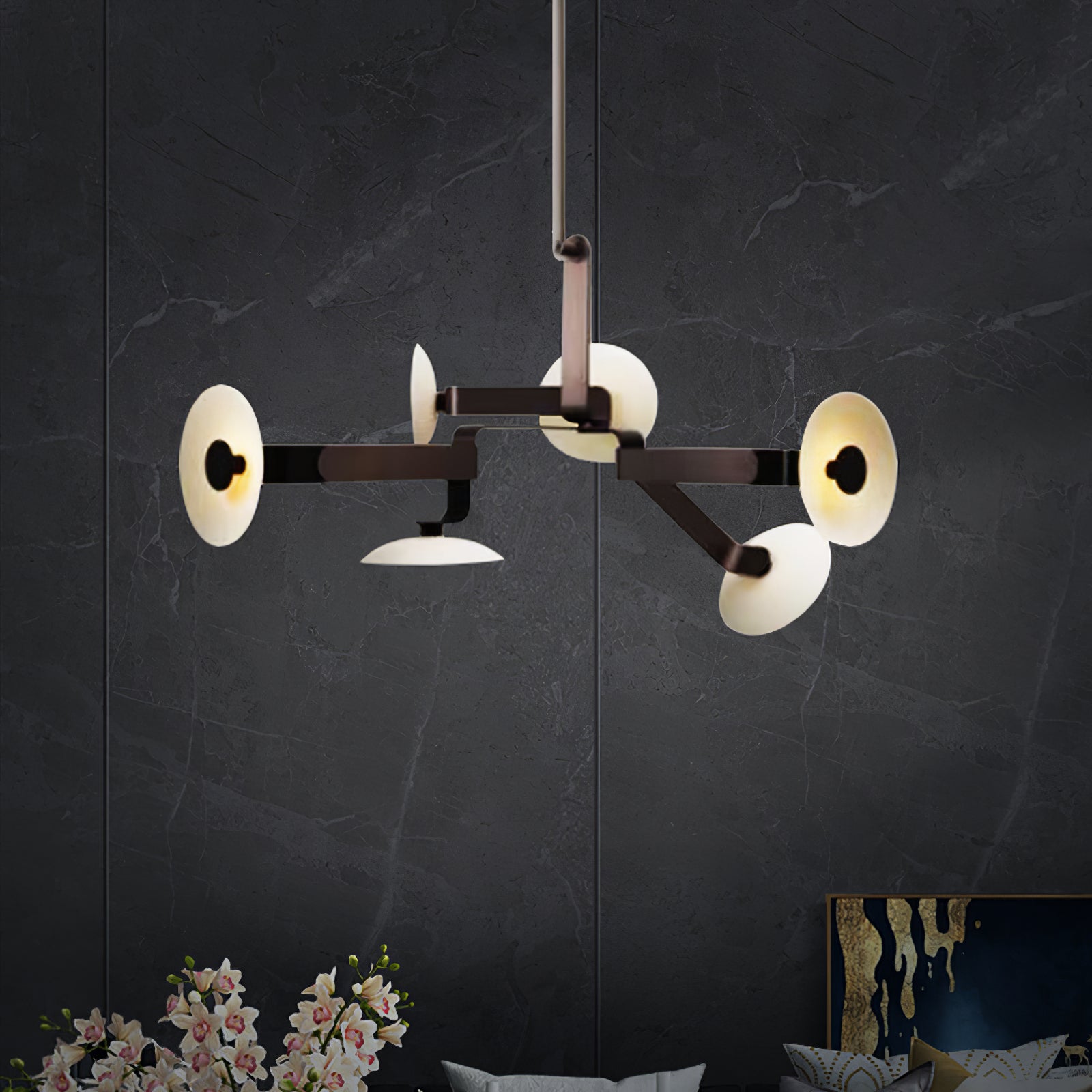 Jade Moderner Brauner Kronleuchter-Letslighting