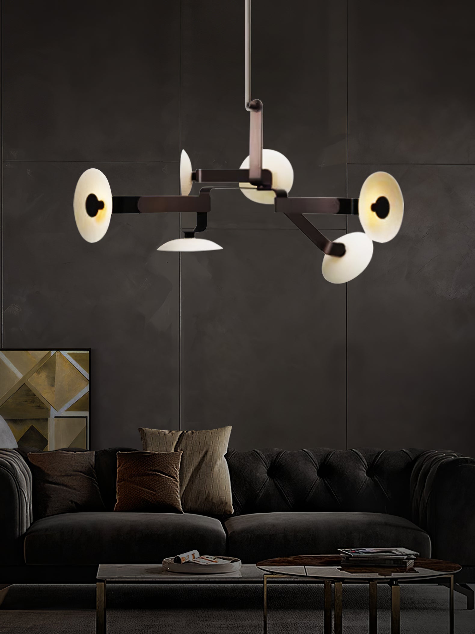 Jade Moderner Brauner Kronleuchter-Letslighting