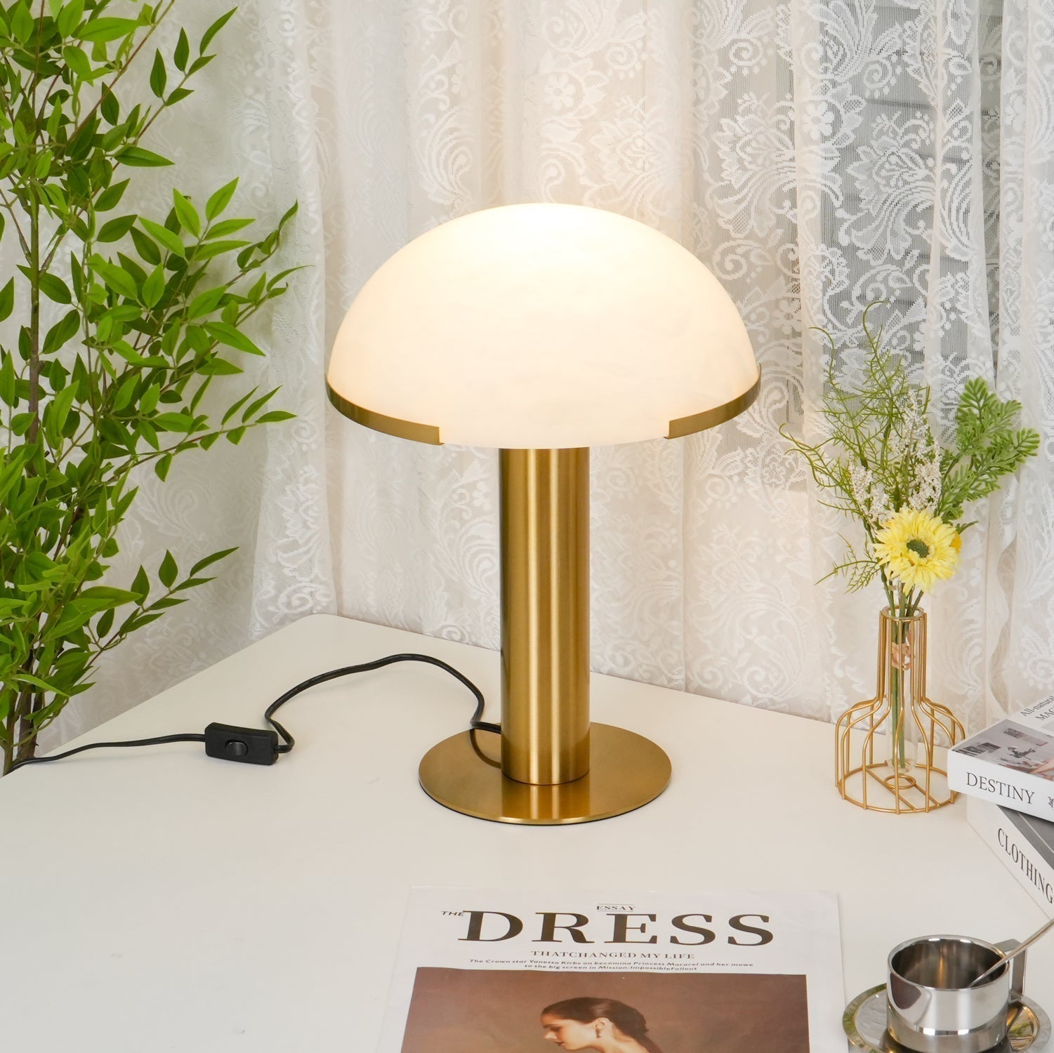 Ibera Alabaster Table Lamp - Letslighting