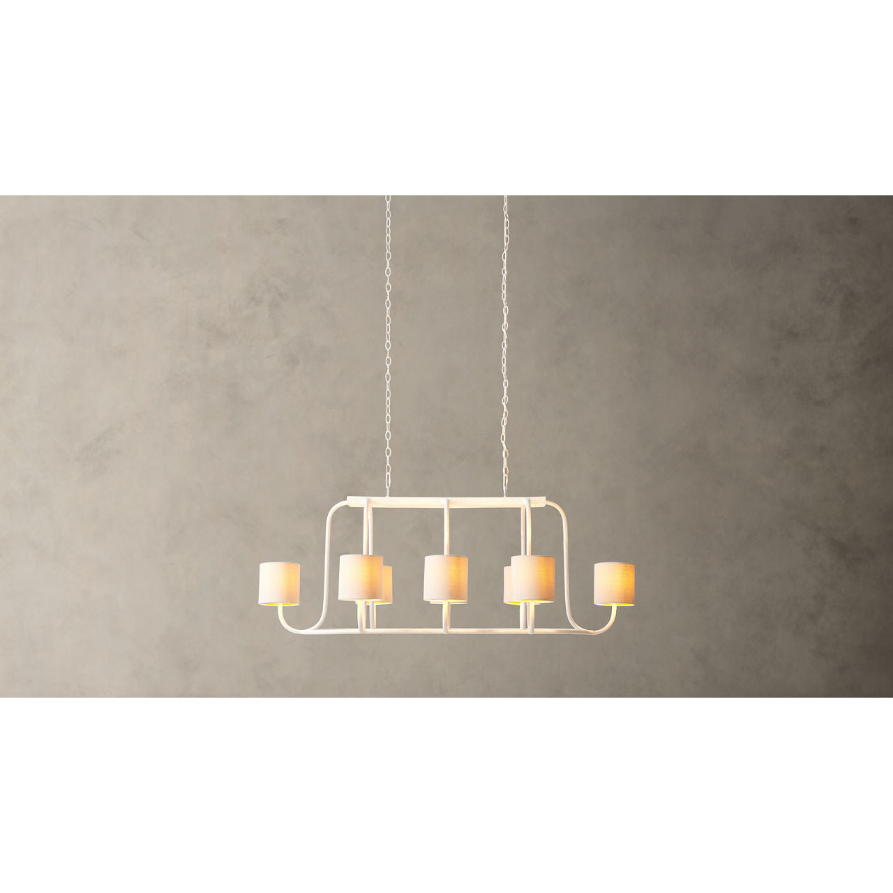 Lithe Vintage Industrie Messing Stoff Kronleuchter-Letslighting
