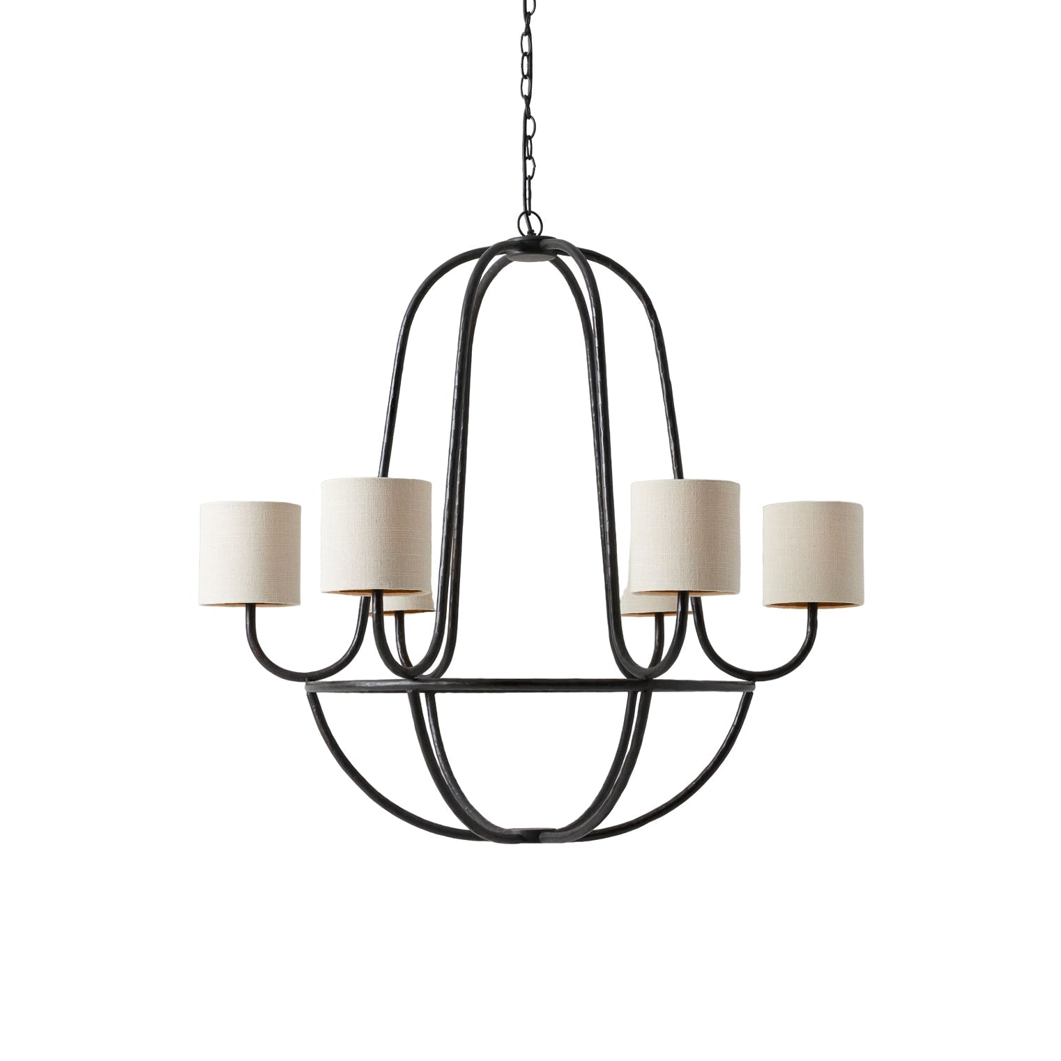 Lithe Vintage Industrie Messing Stoff Kronleuchter-Letslighting