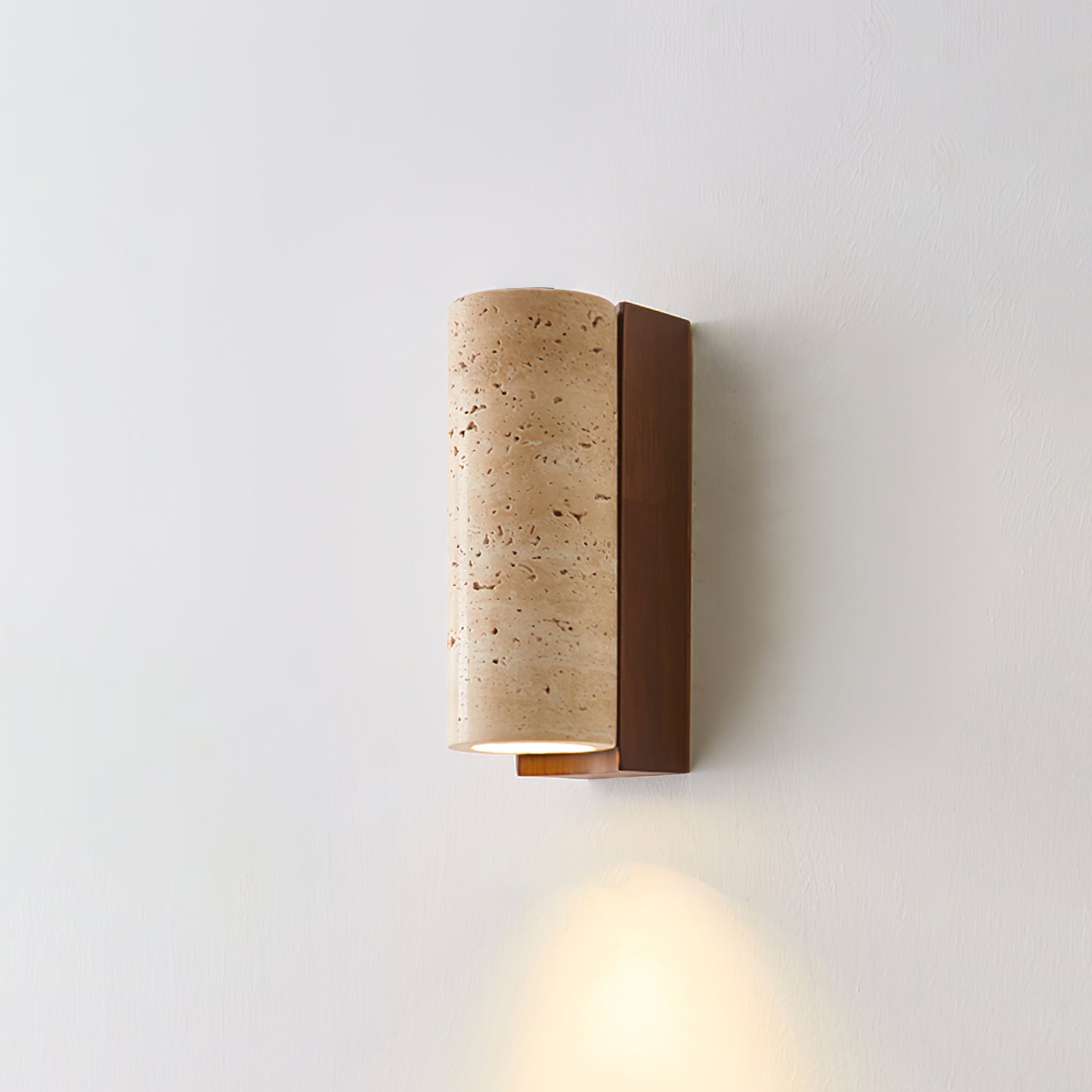 Lysandra Cylindrical Travertine Wall Light - Blowlighting