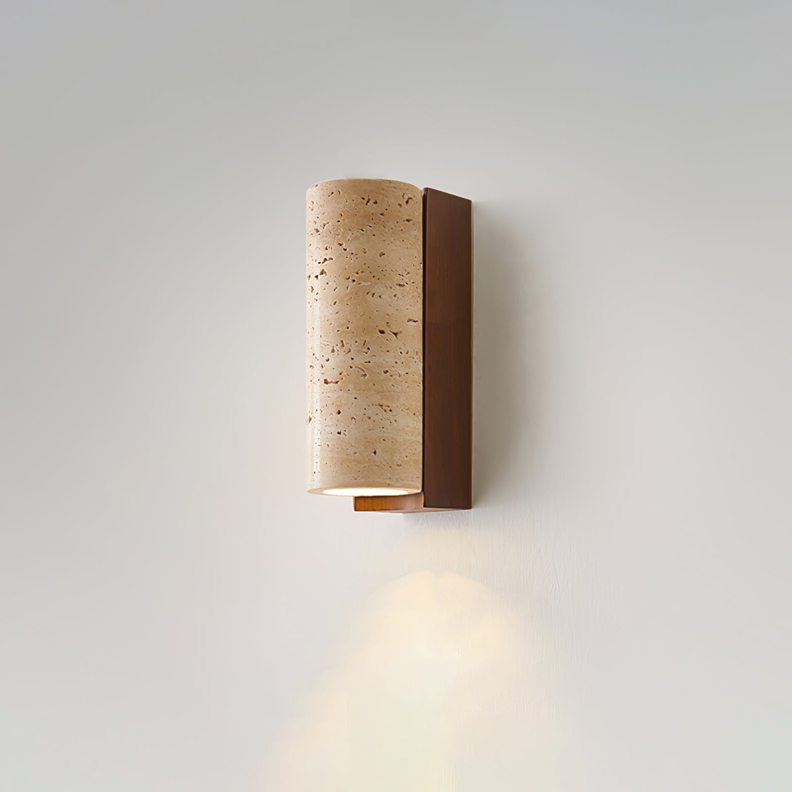 Lysandra Cylindrical Travertine Wall Light - Blowlighting