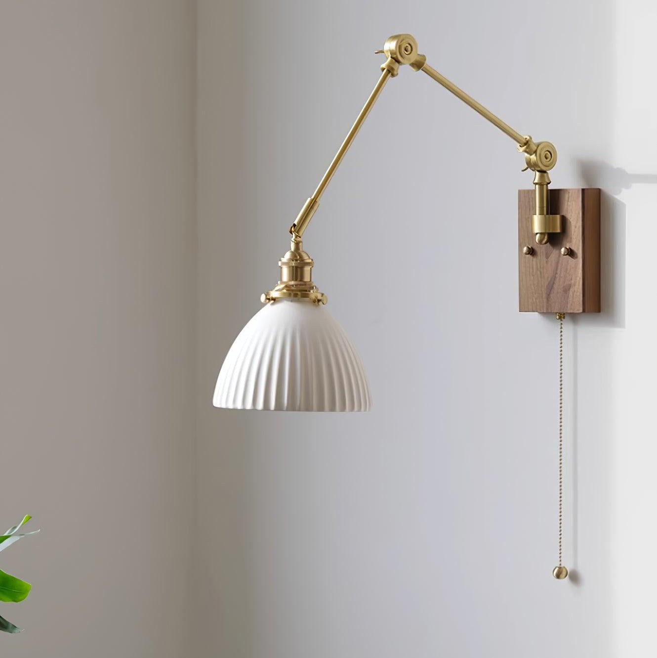Brione Vintage Holz Wandleuchte-Letslighting