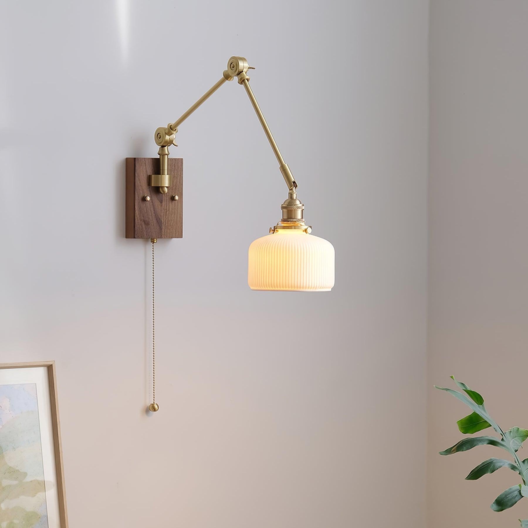 Brione Vintage Holz Wandleuchte-Letslighting