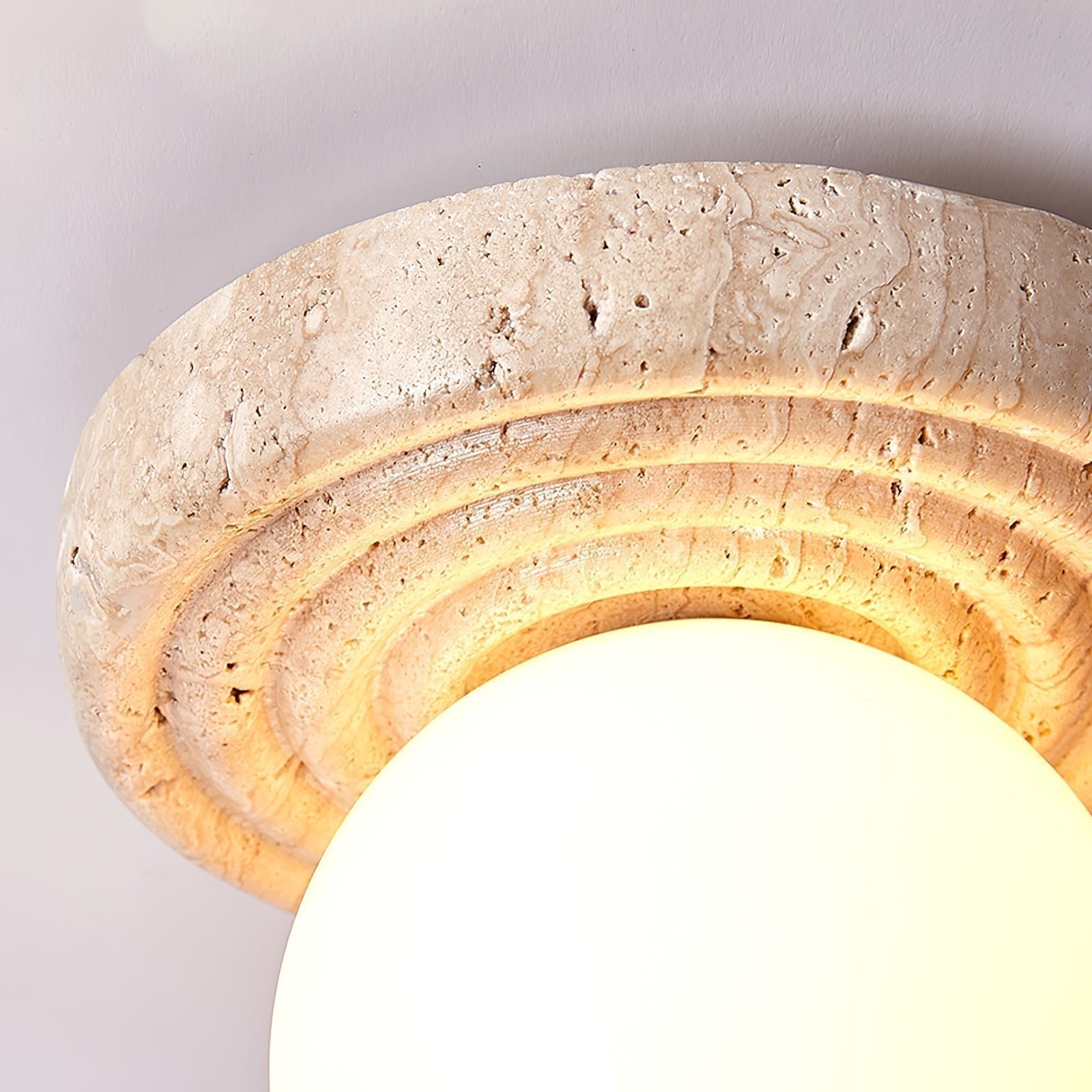 Carmen Travertine Ceiling Light - Letslighting