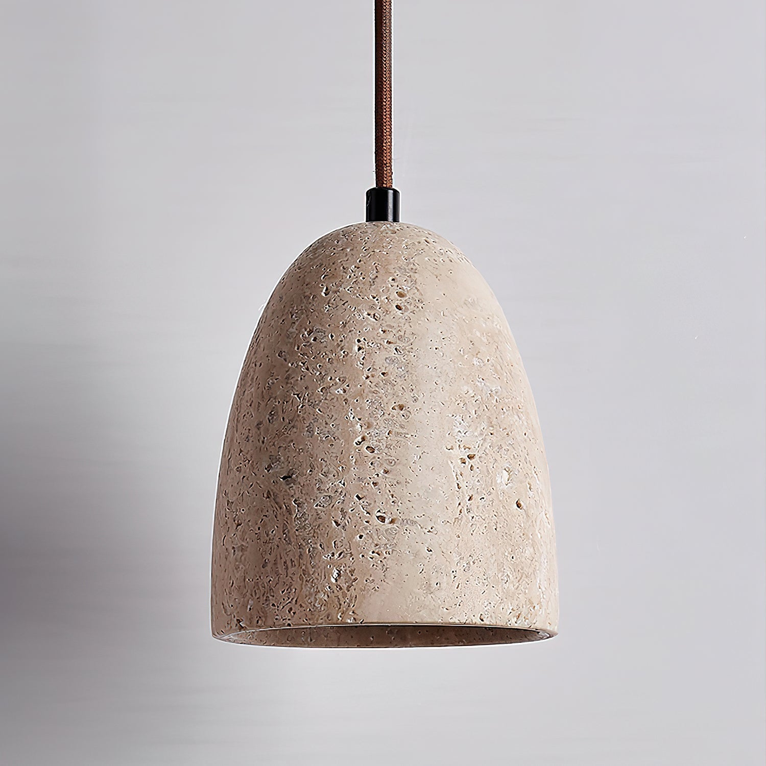 Evtheira Conical Travertine Pendant Light - Neutralighting