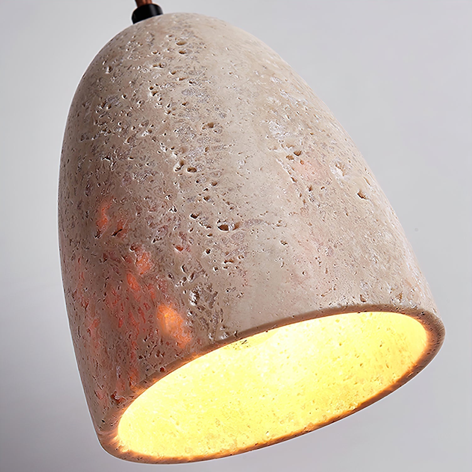 Evtheira Conical Travertine Pendant Light - Neutralighting
