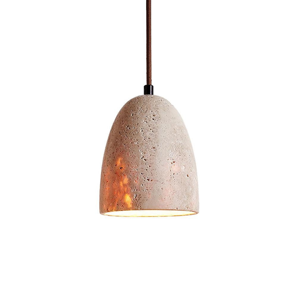 Evtheira Conical Travertine Pendant Light - Neutralighting