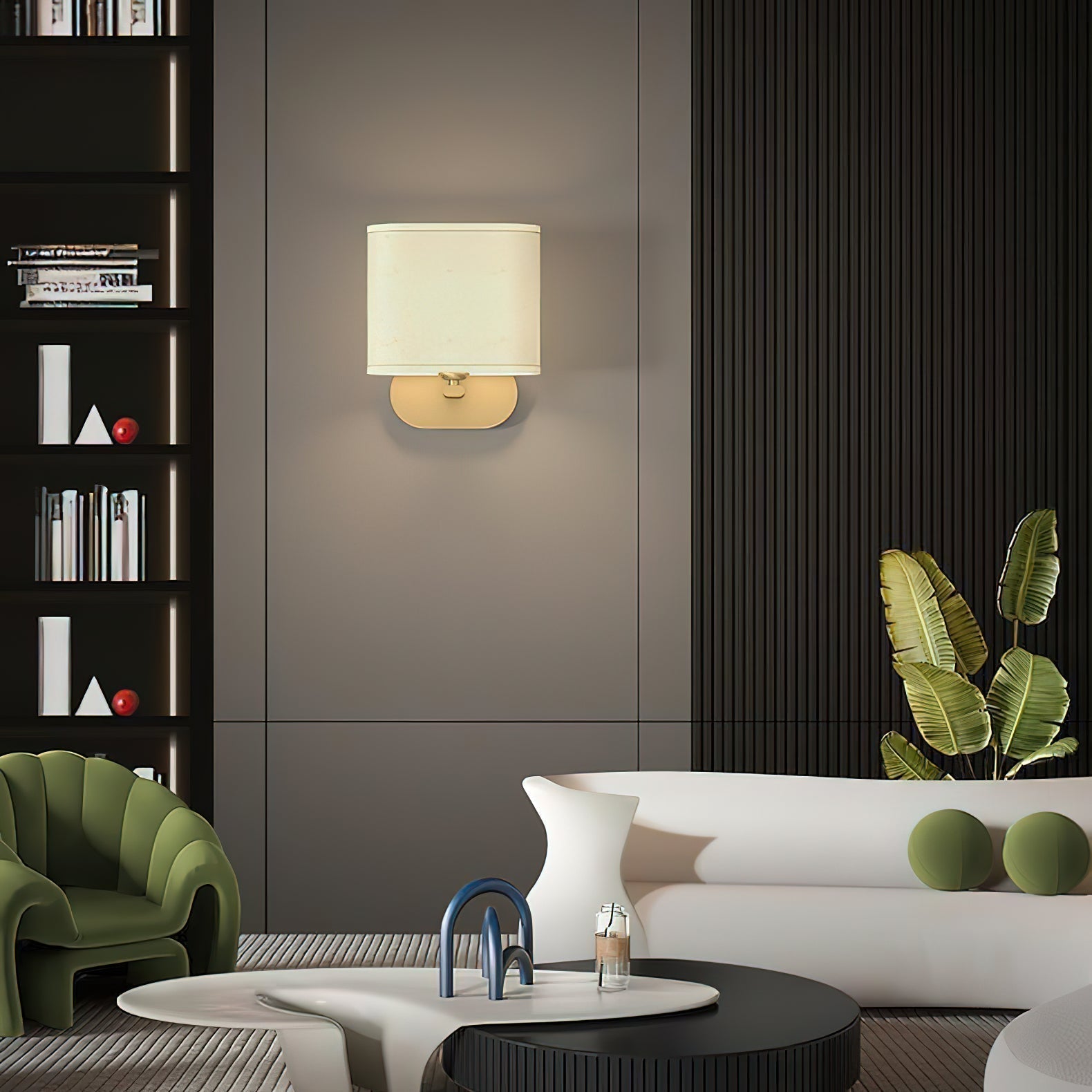 Myth Wandleuchte aus Messinggewebe-Letslighting