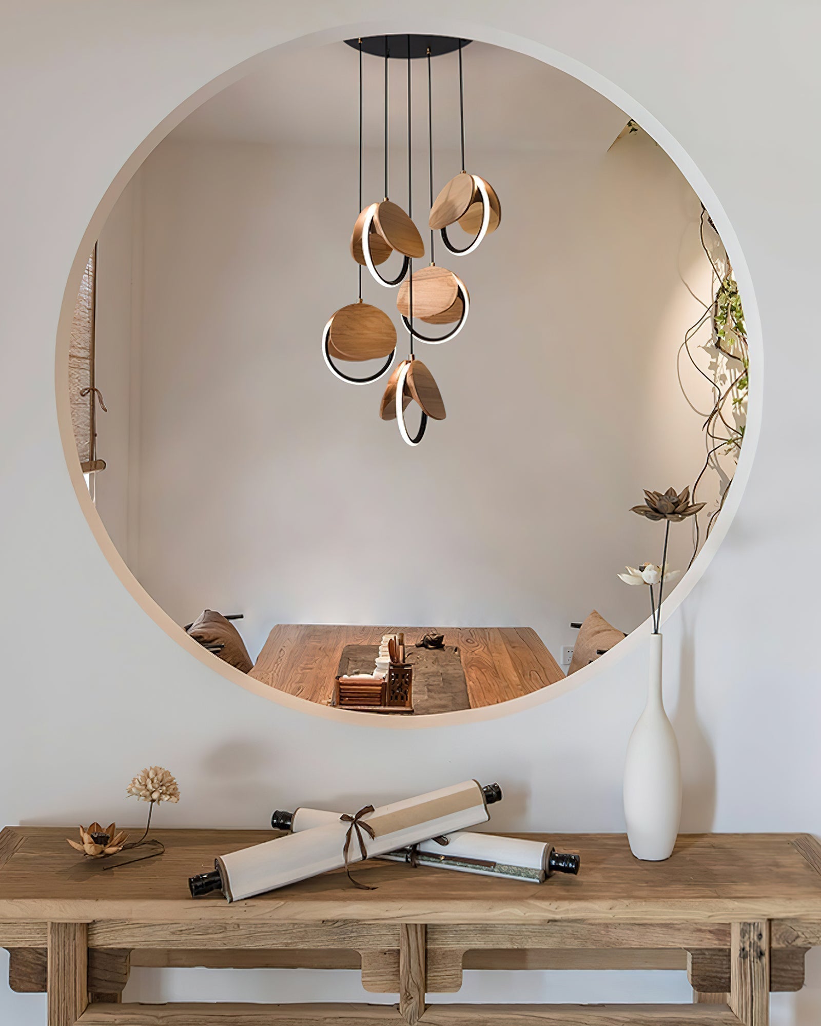 Avvelen Geometrische Holz Pendelleuchte-Letslighting