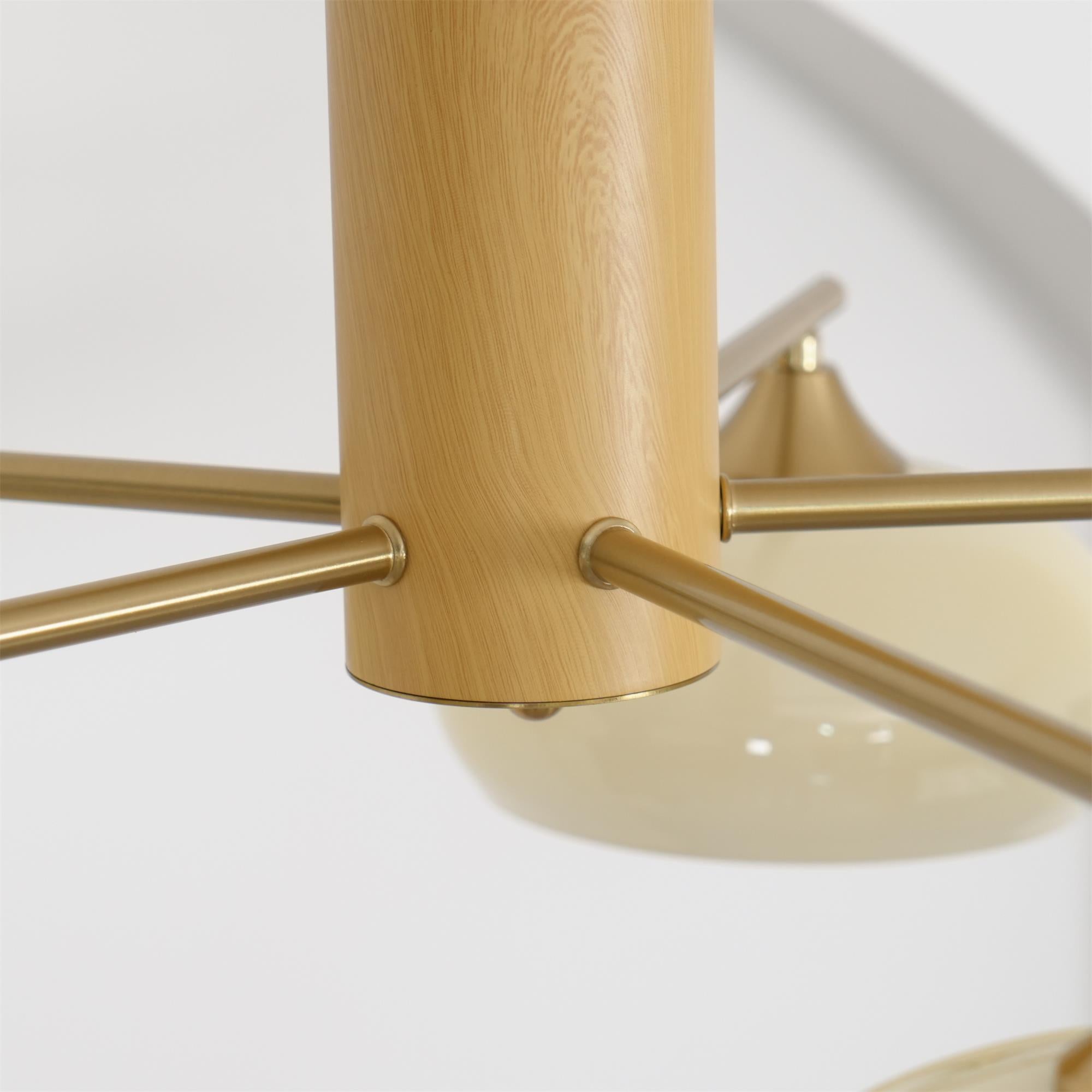 Nova Kronleuchter aus Natürlichem Persimmon-Glas-Letslighting