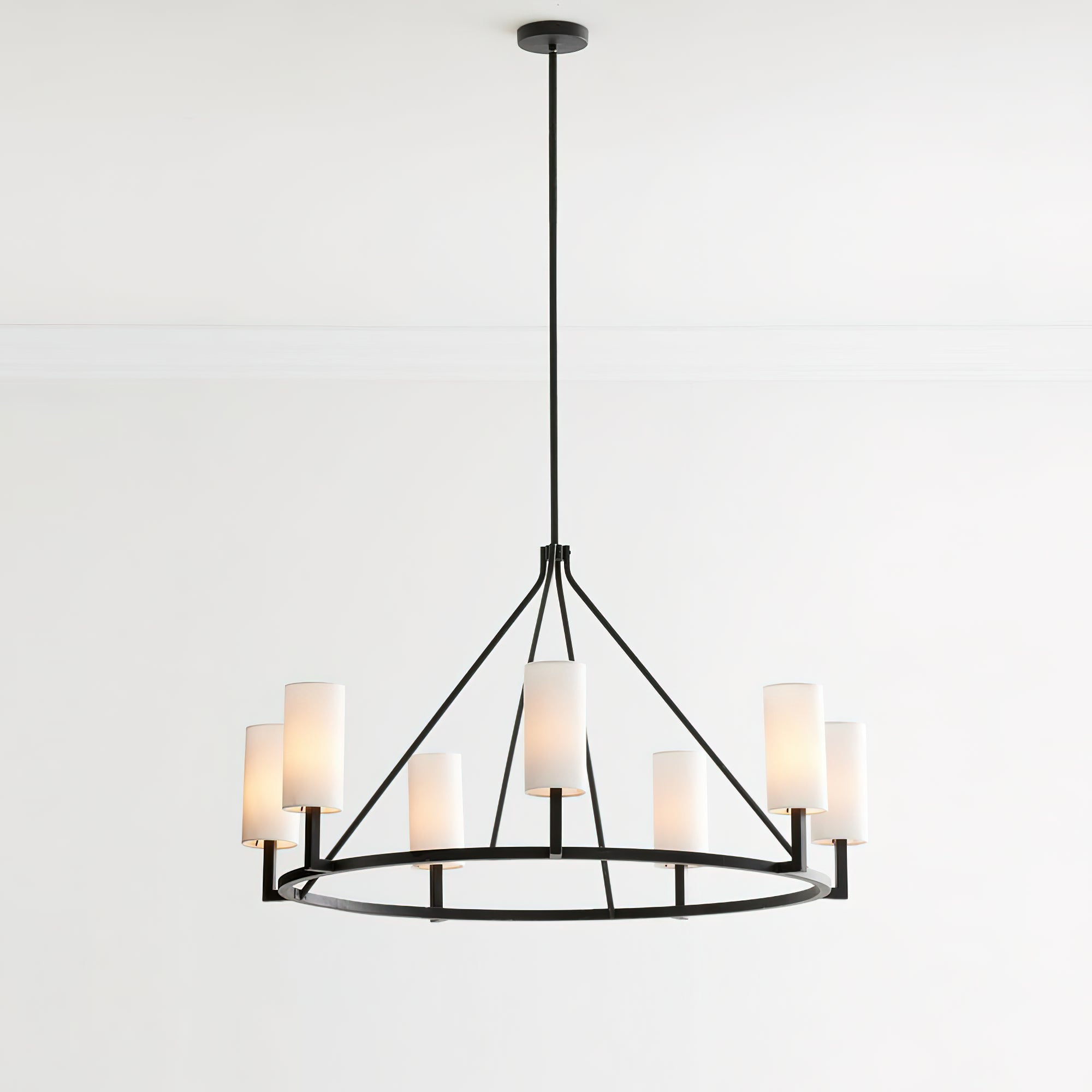 Vicariel Industrieller Vintage-Kronleuchter aus Stoff-Letslighting