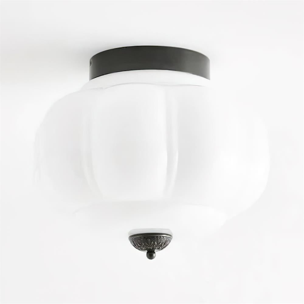 Elyra Green Glass Ceiling Lamp - Letslighting