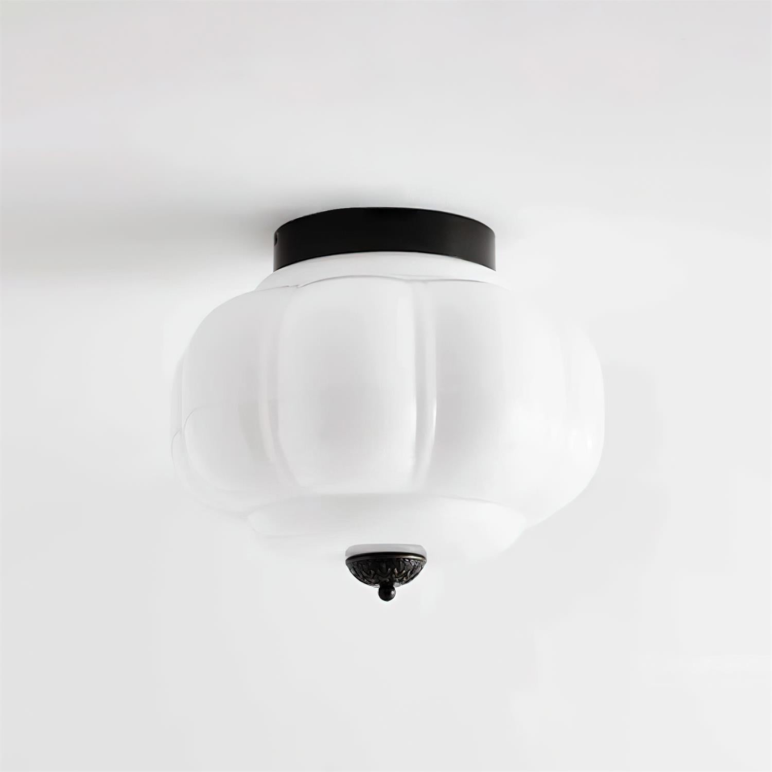 Elyra Green Glass Ceiling Lamp - Letslighting