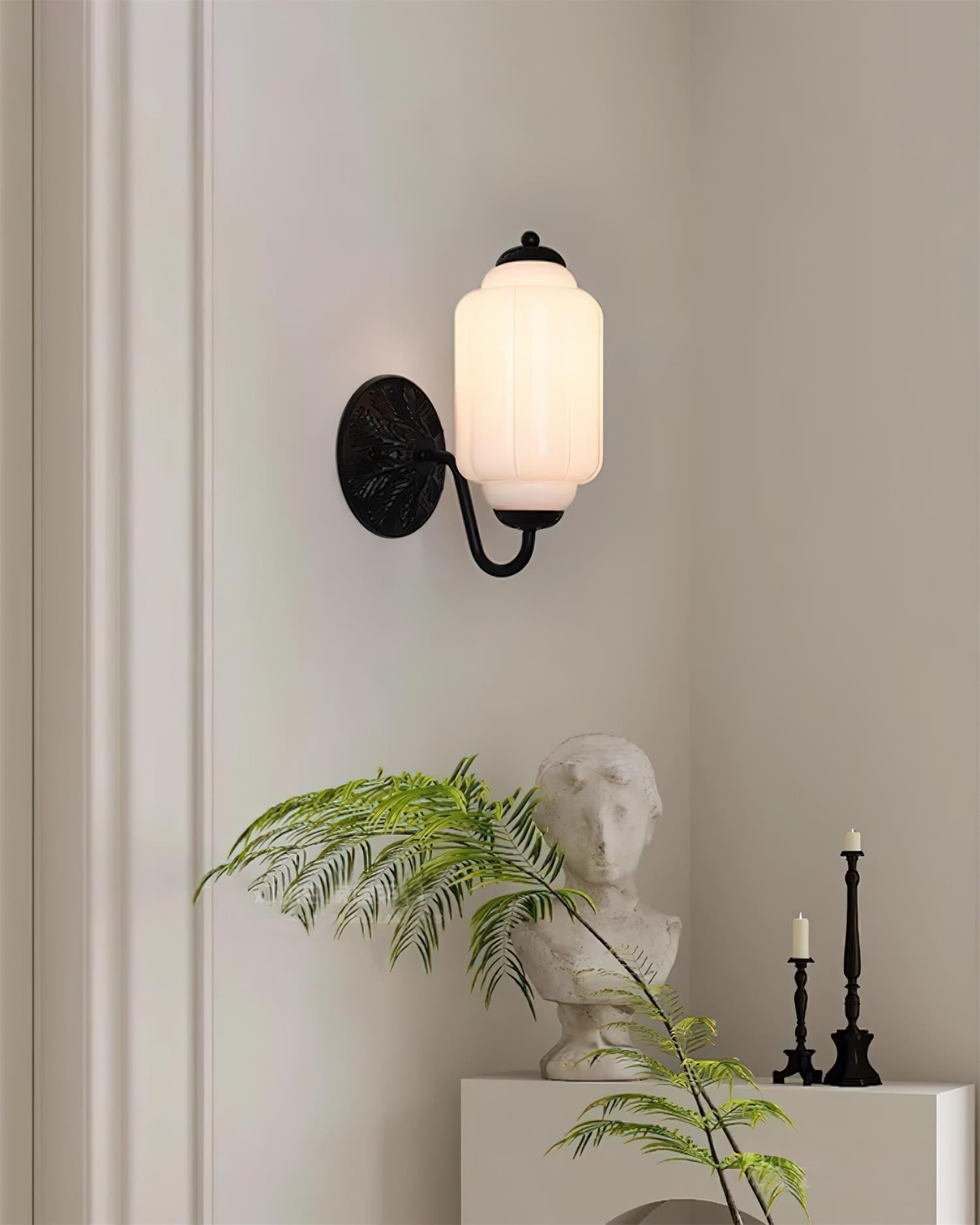 Melvane Vintage Rosa Glas Wandleuchte-Letslighting