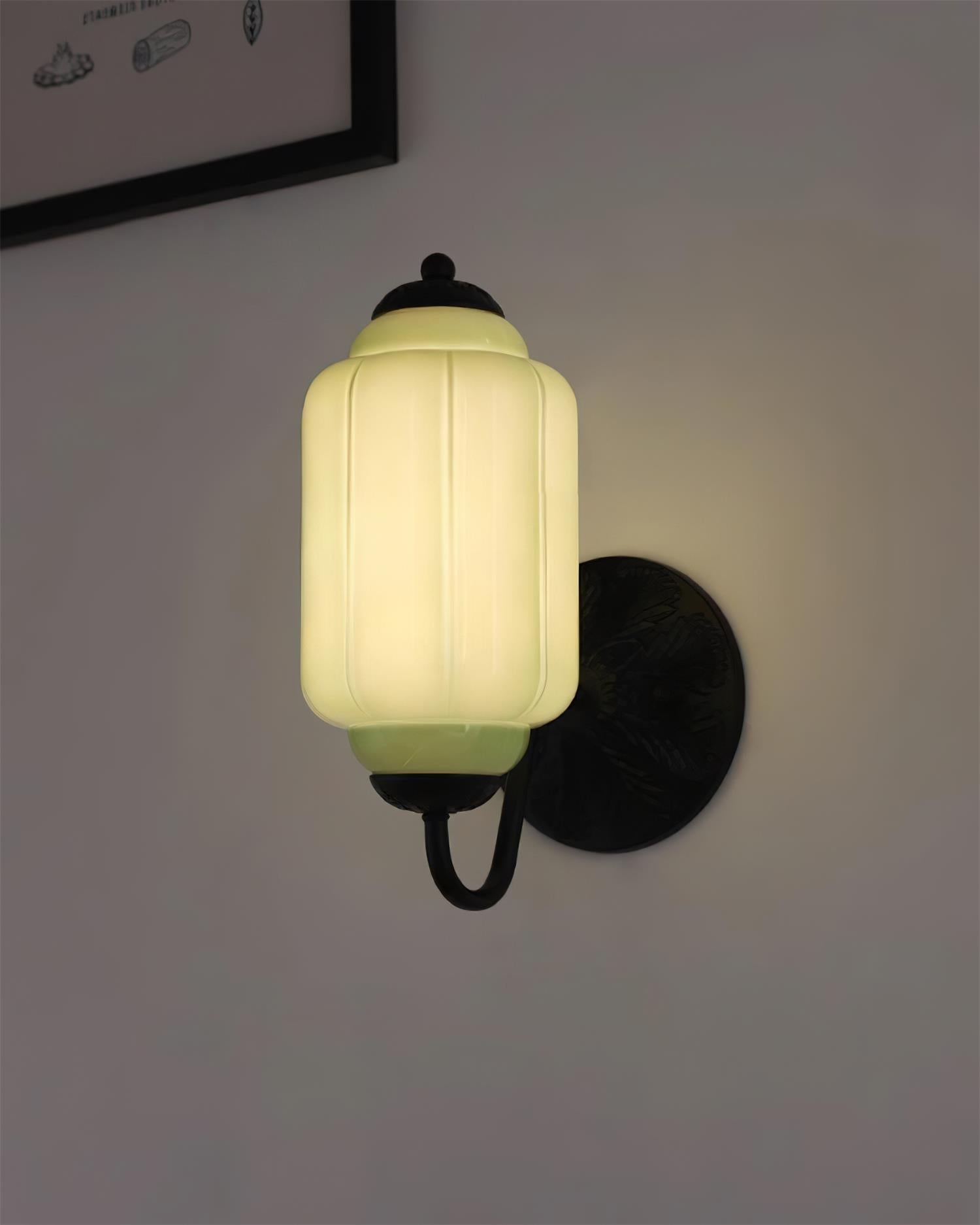 Melvane Vintage Rosa Glas Wandleuchte-Letslighting