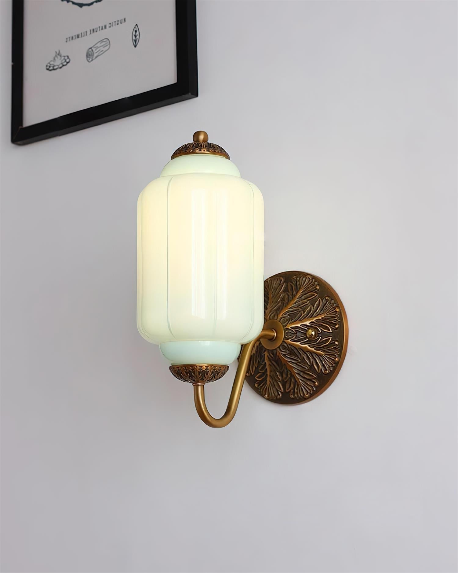 Melvane Vintage Rosa Glas Wandleuchte-Letslighting