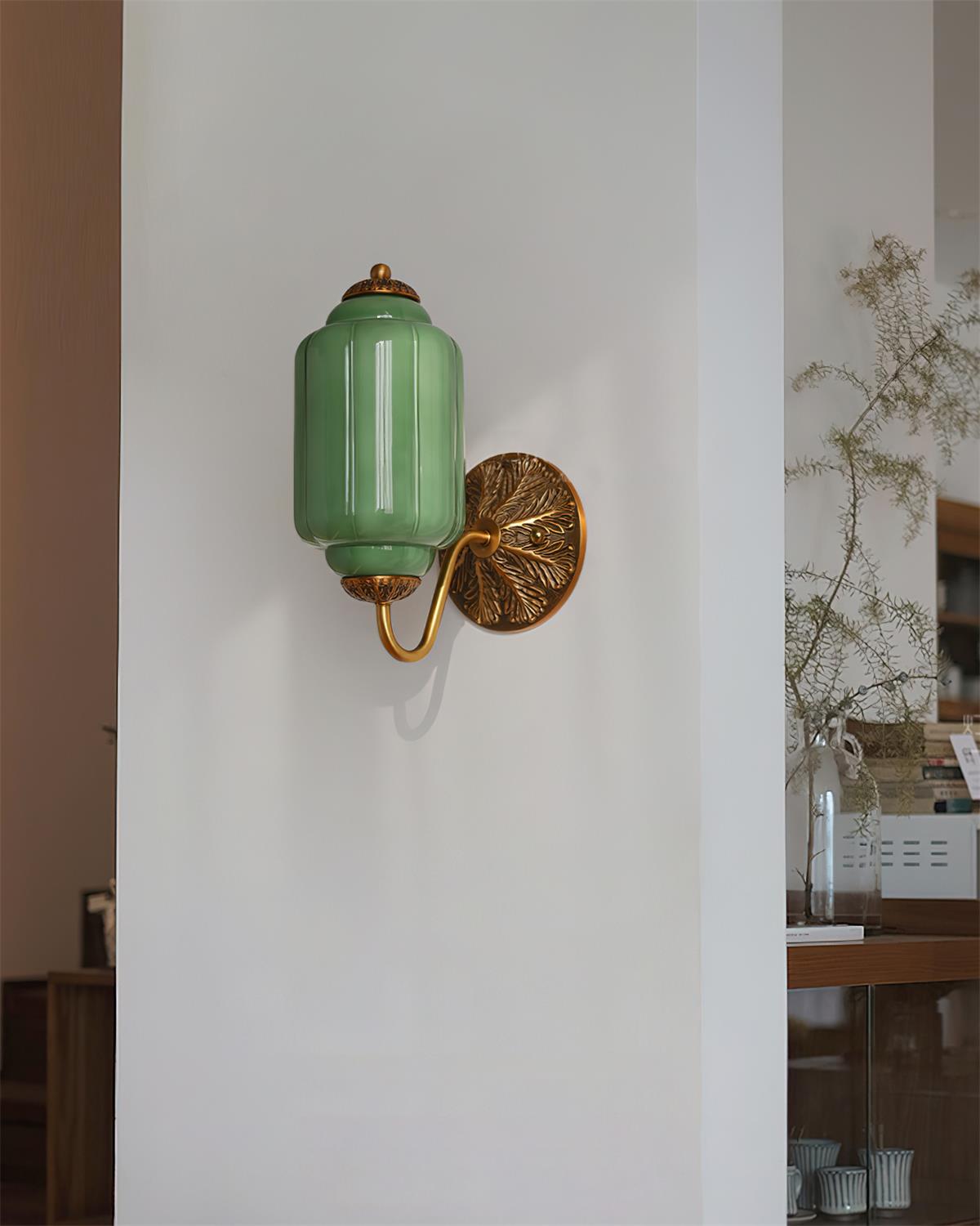 Melvane Vintage Rosa Glas Wandleuchte-Letslighting