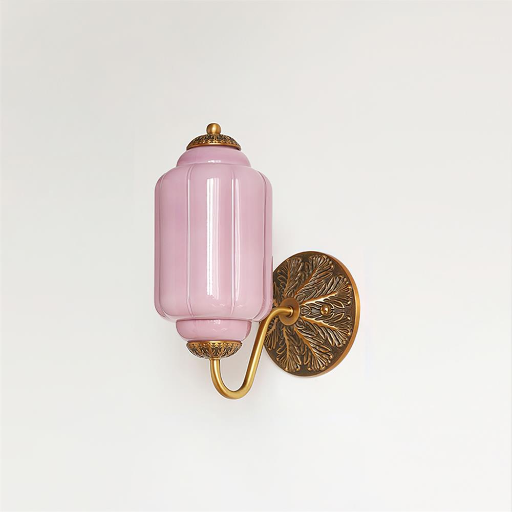 Melvane Vintage Rosa Glas Wandleuchte-Letslighting