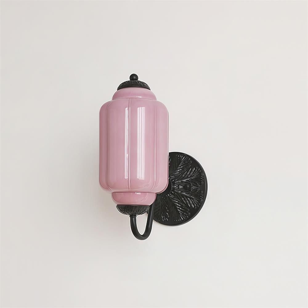 Melvane Vintage Rosa Glas Wandleuchte-Letslighting