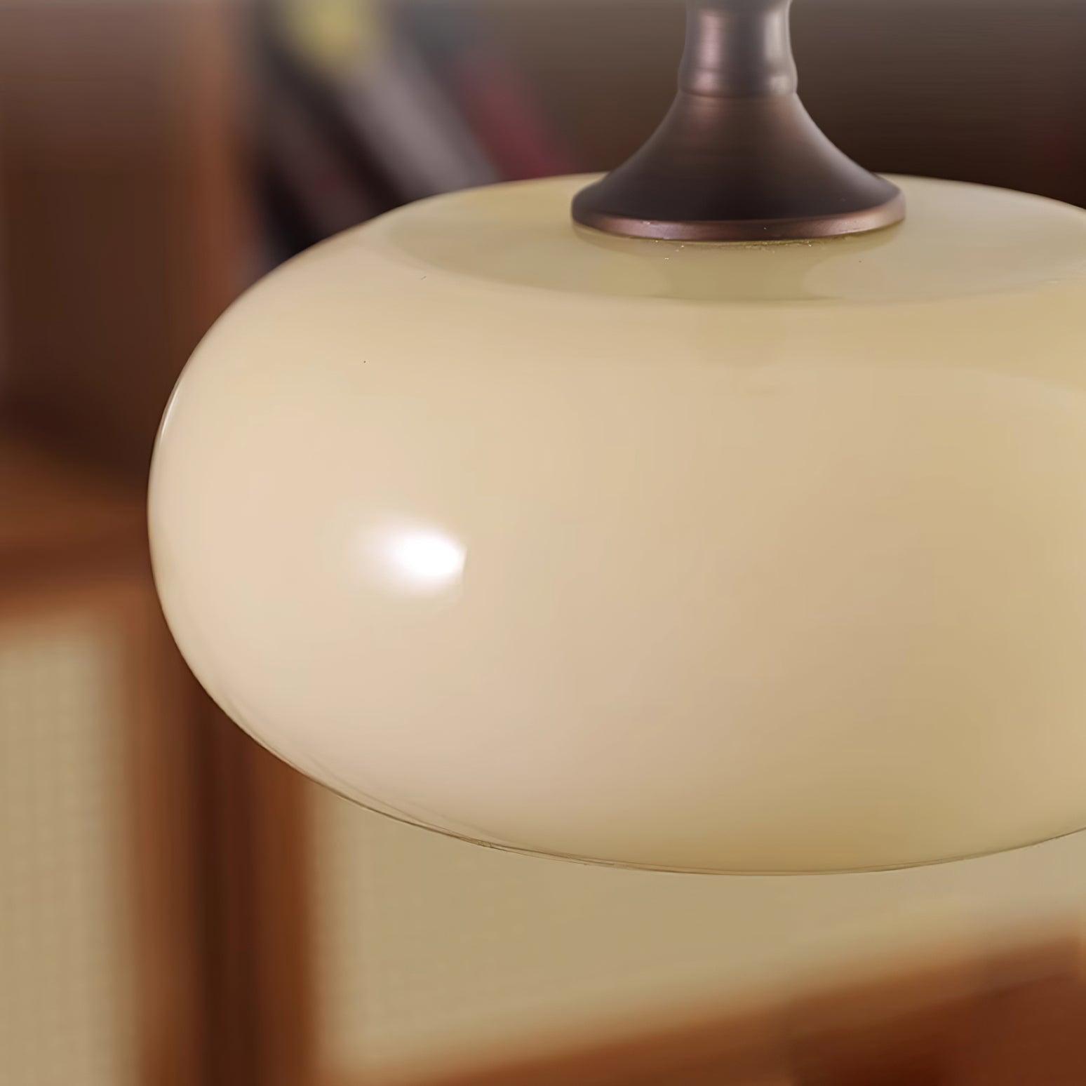 Pendelleuchte Weißer Glasschirm Gedreht Vintage-Letslighting