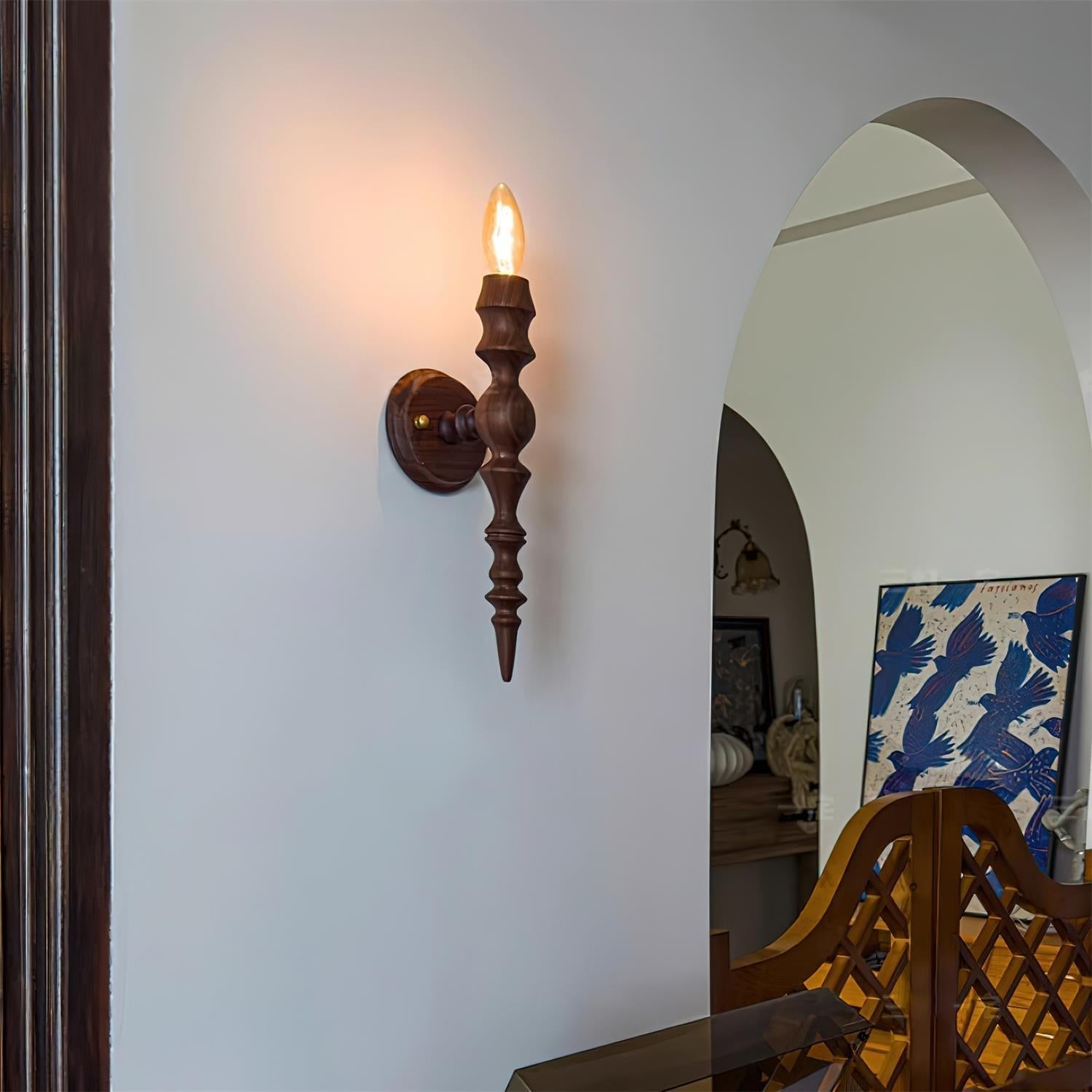 Wandleuchte Modern Vintage Holz Körper Mehrere Holz Oberflächen-Letslighting