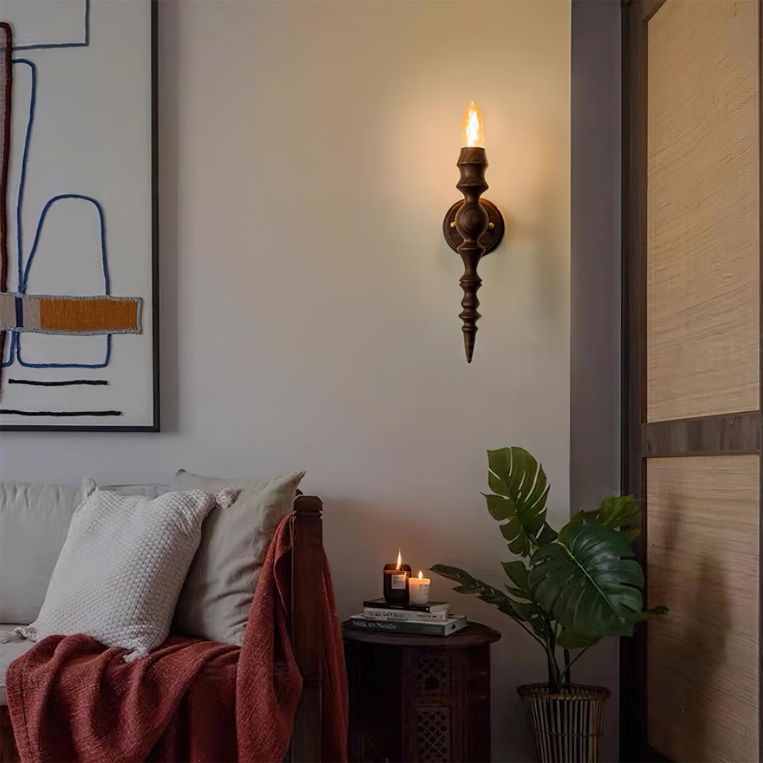 Wandleuchte Modern Vintage Holz Körper Mehrere Holz Oberflächen-Letslighting