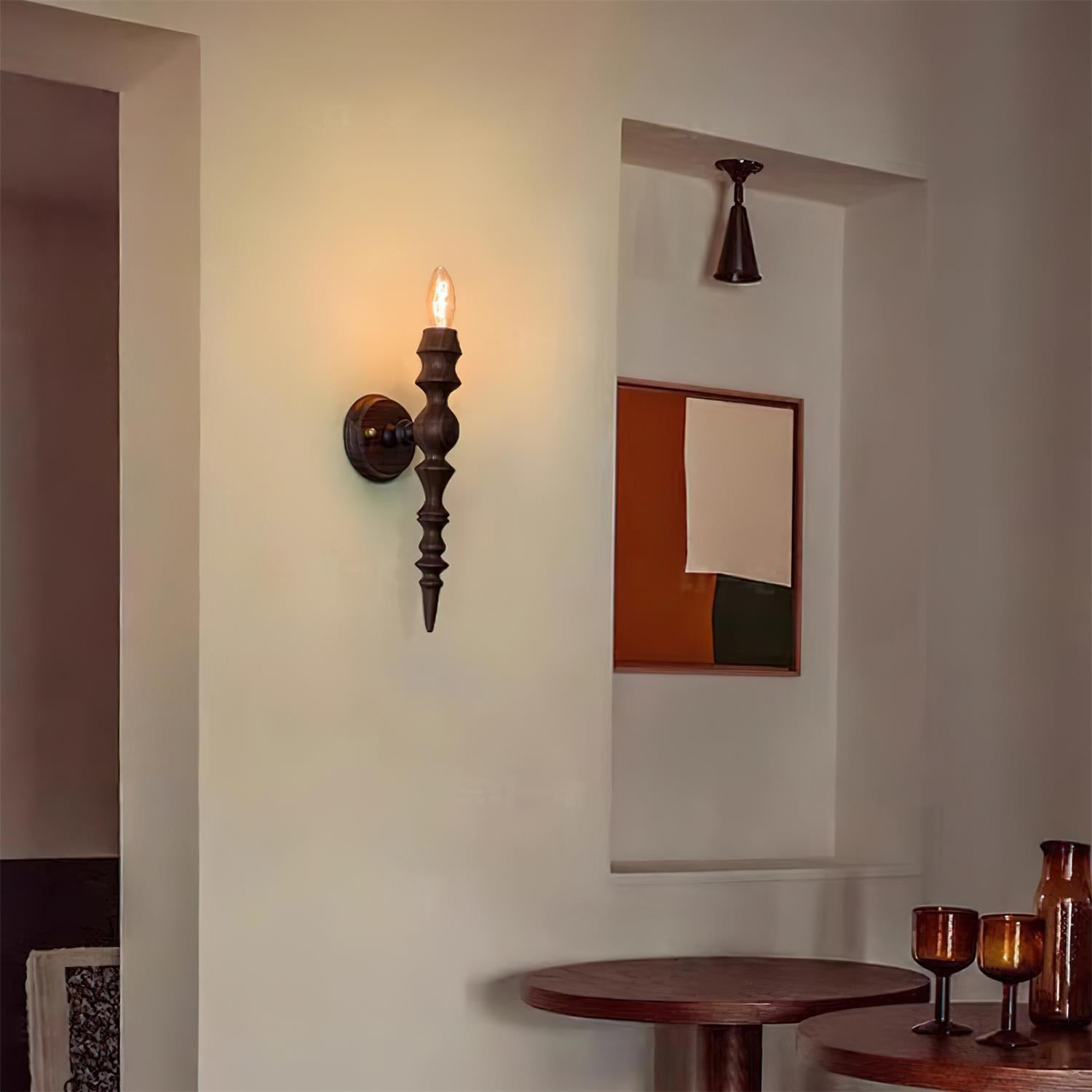 Wandleuchte Modern Vintage Holz Körper Mehrere Holz Oberflächen-Letslighting