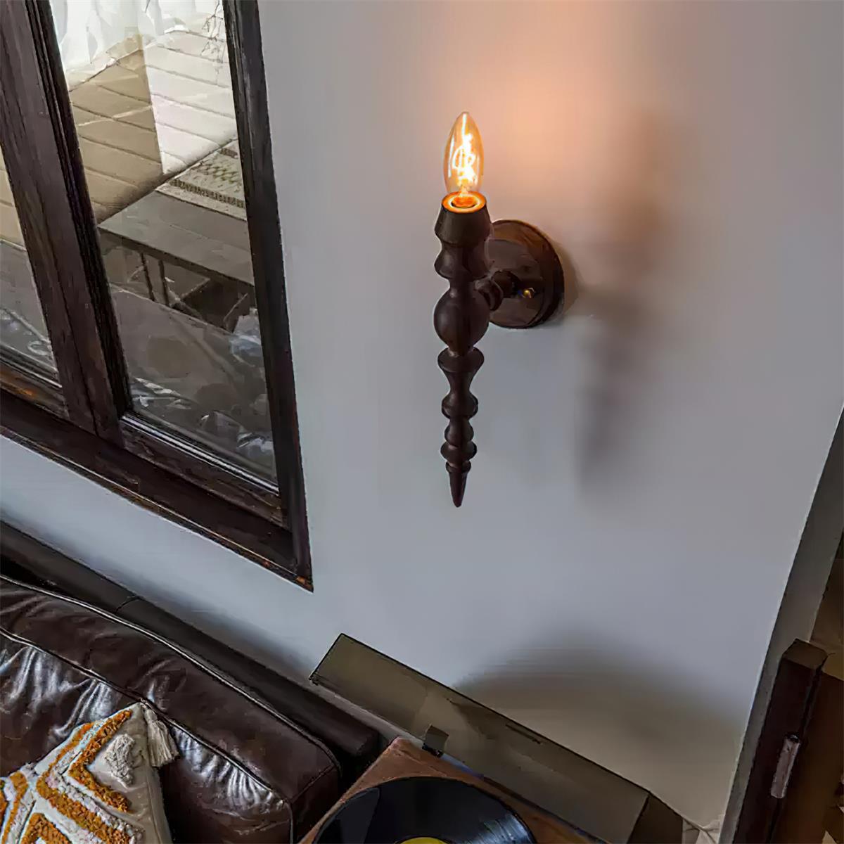 Wandleuchte Modern Vintage Holz Körper Mehrere Holz Oberflächen-Letslighting