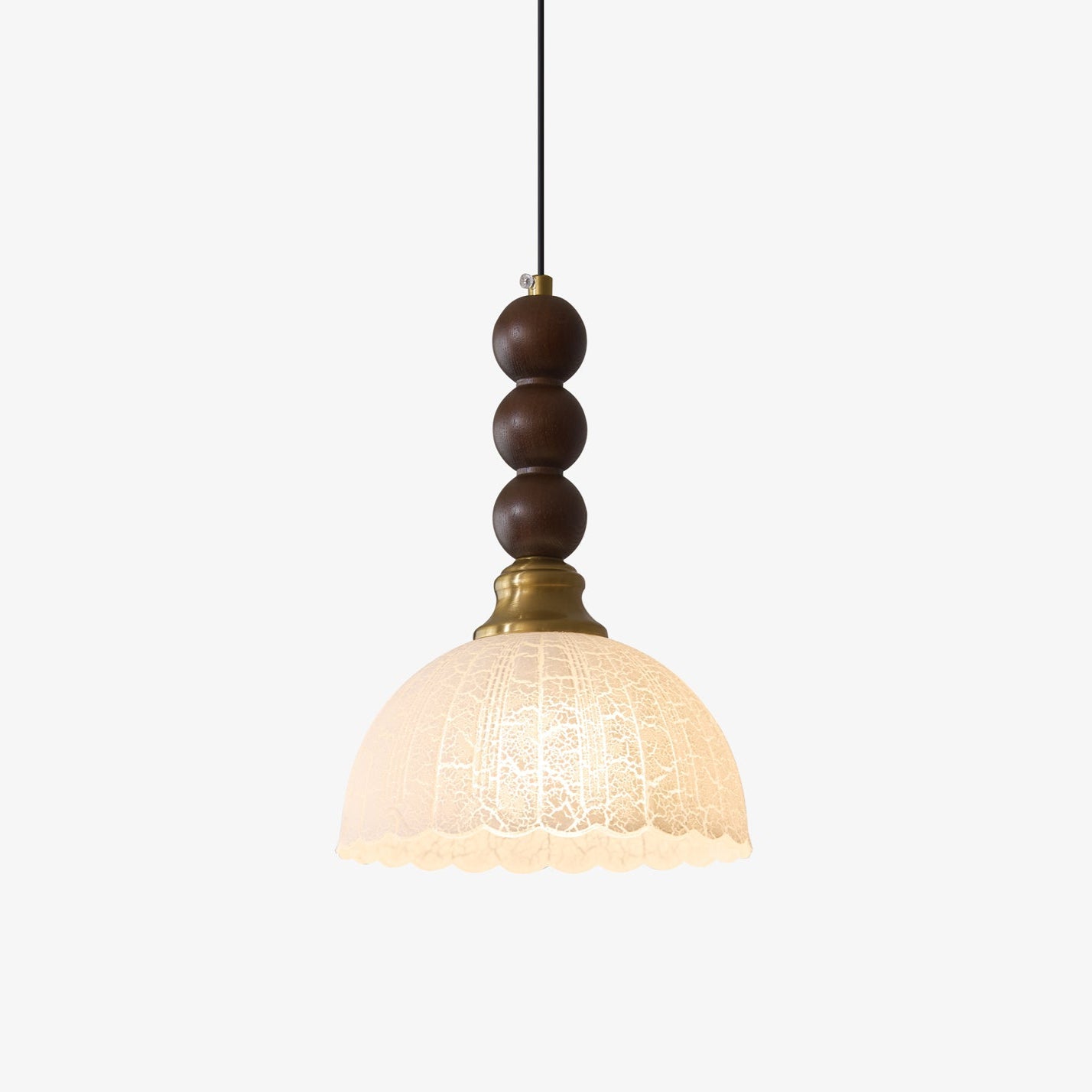 Avshaara Traditionell Eleganz Vintage Stoff Holz Pendelleuchte-Letslighting