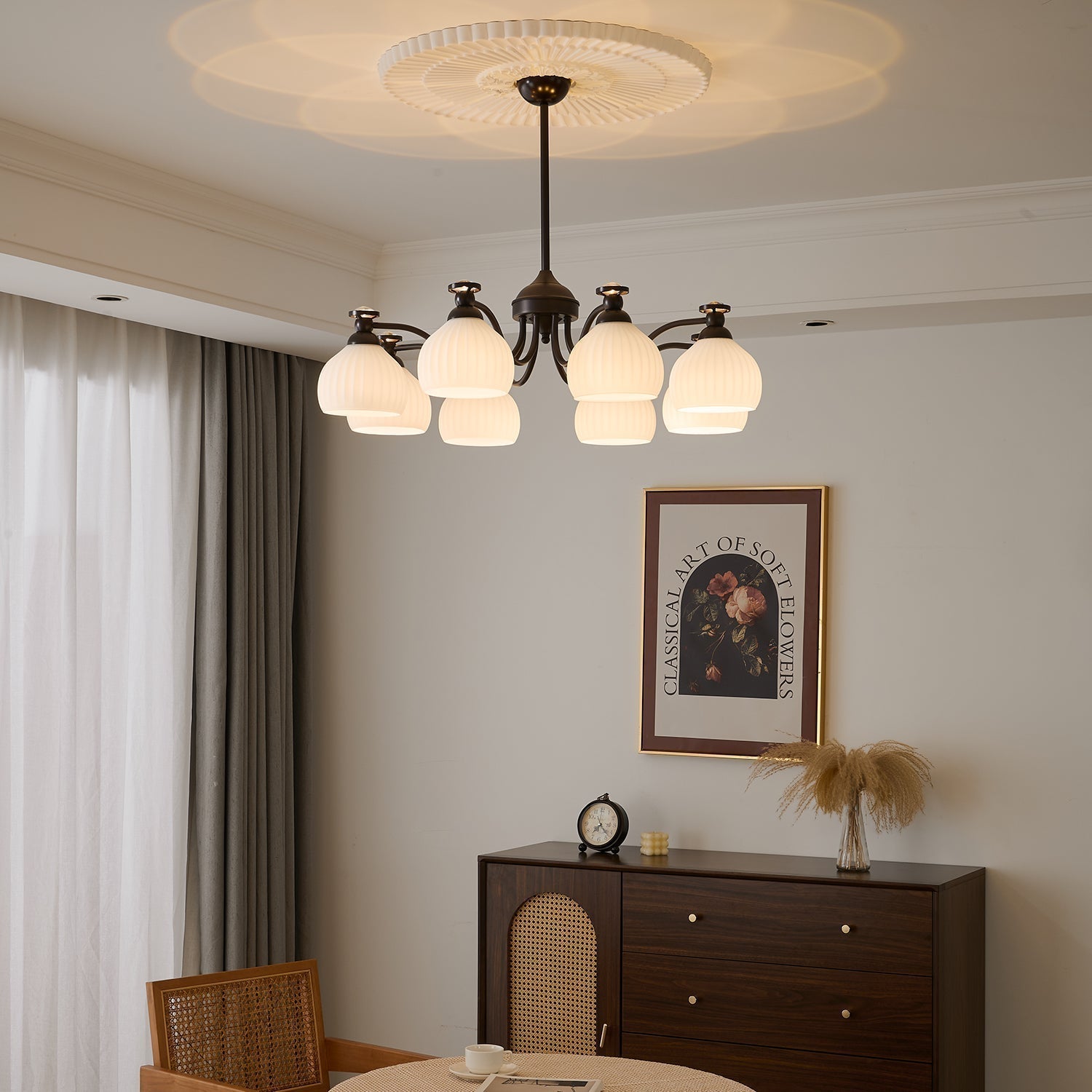Calaeor Eleganter Premium-Glaskronleuchter-Letslighting