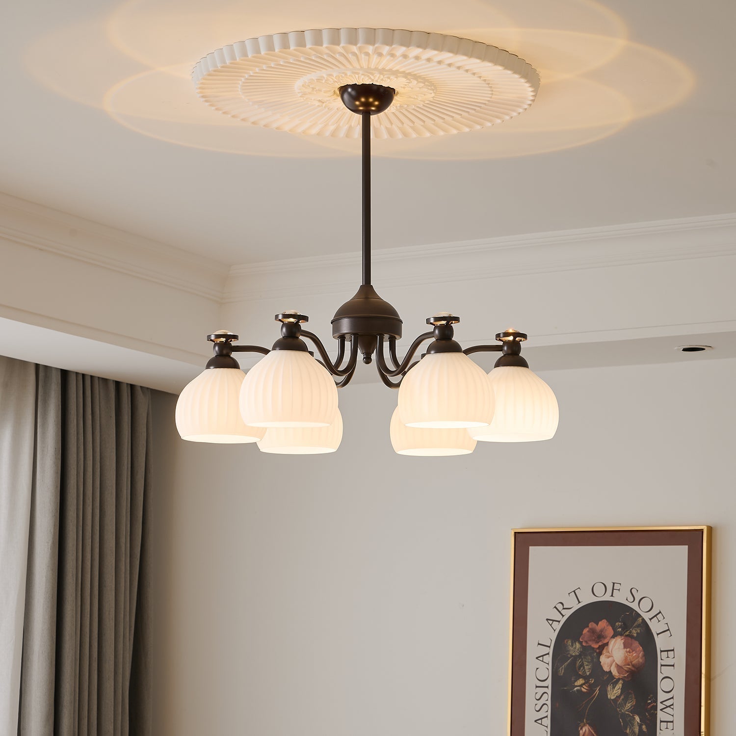 Calaeor Eleganter Premium-Glaskronleuchter-Letslighting
