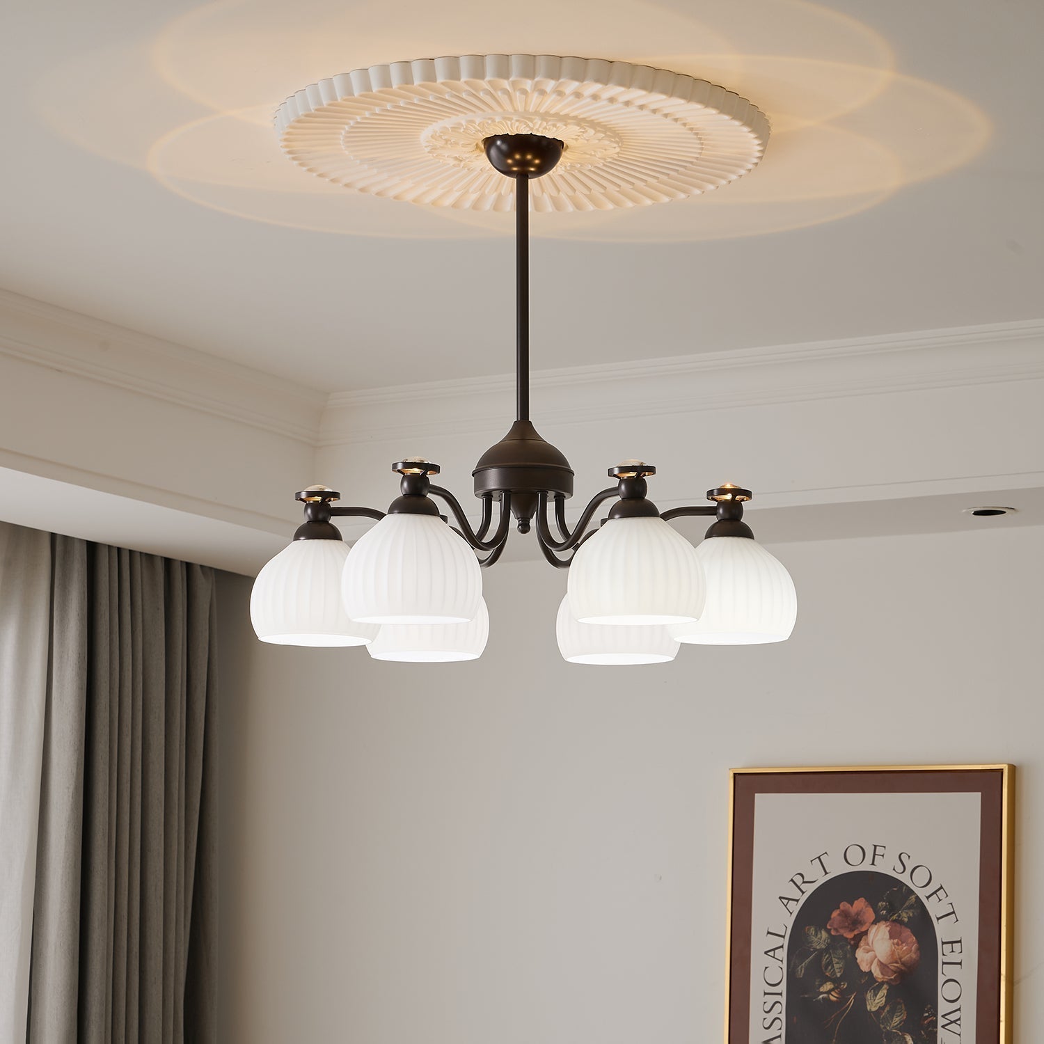 Calaeor Eleganter Premium-Glaskronleuchter-Letslighting