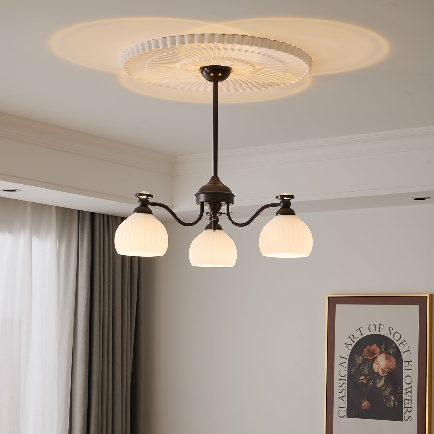 Calaeor Eleganter Premium-Glaskronleuchter-Letslighting