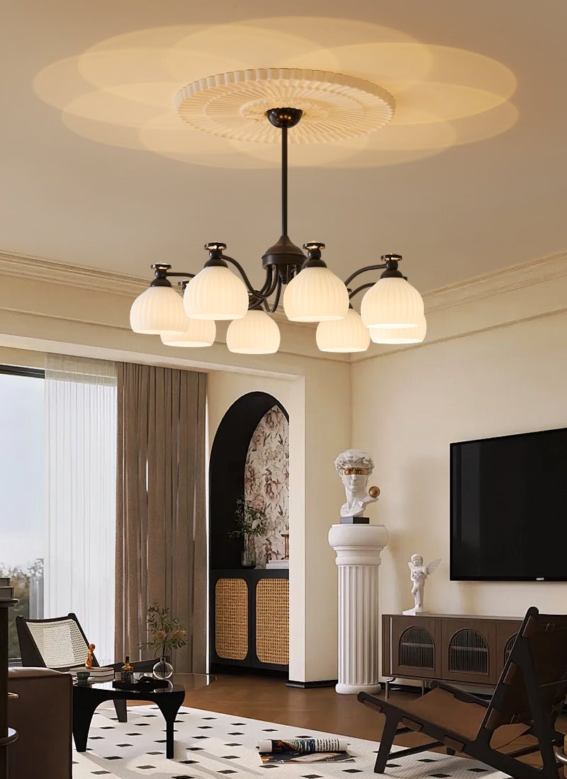 Calaeor Eleganter Premium-Glaskronleuchter-Letslighting
