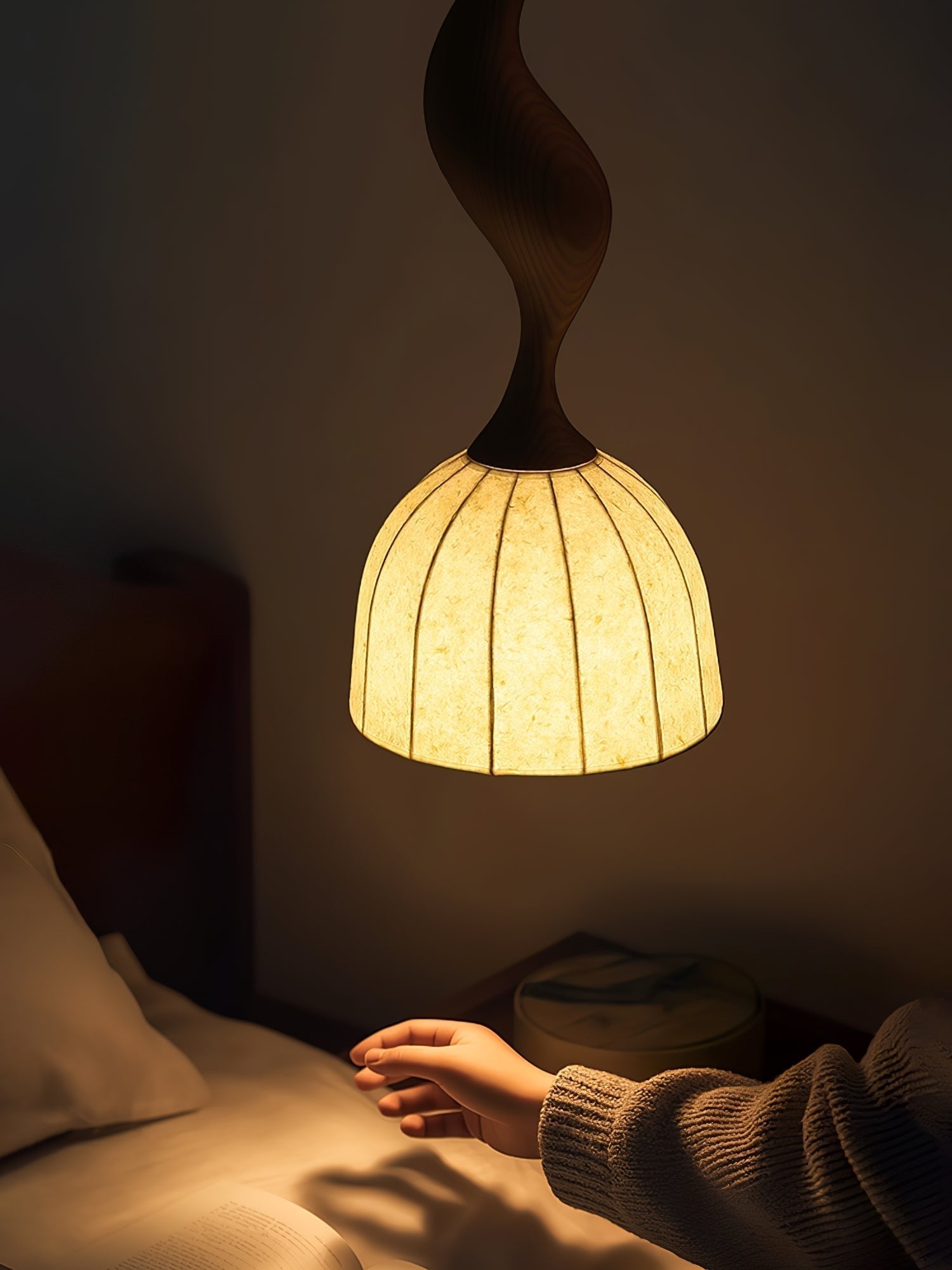 Colire Creativity Pendelleuchte aus Gedrehtem Holz-Letslighting