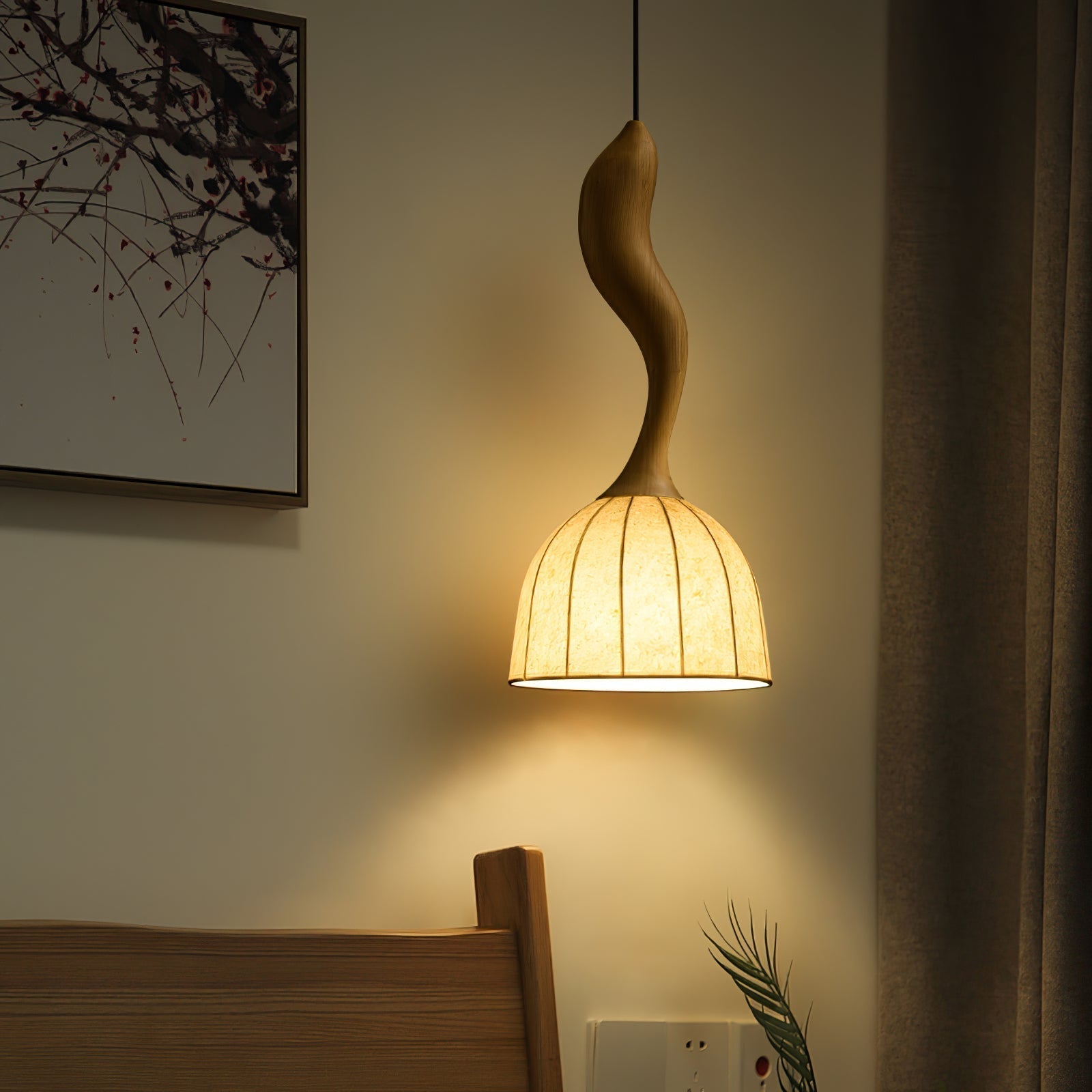 Colire Creativity Pendelleuchte aus Gedrehtem Holz-Letslighting