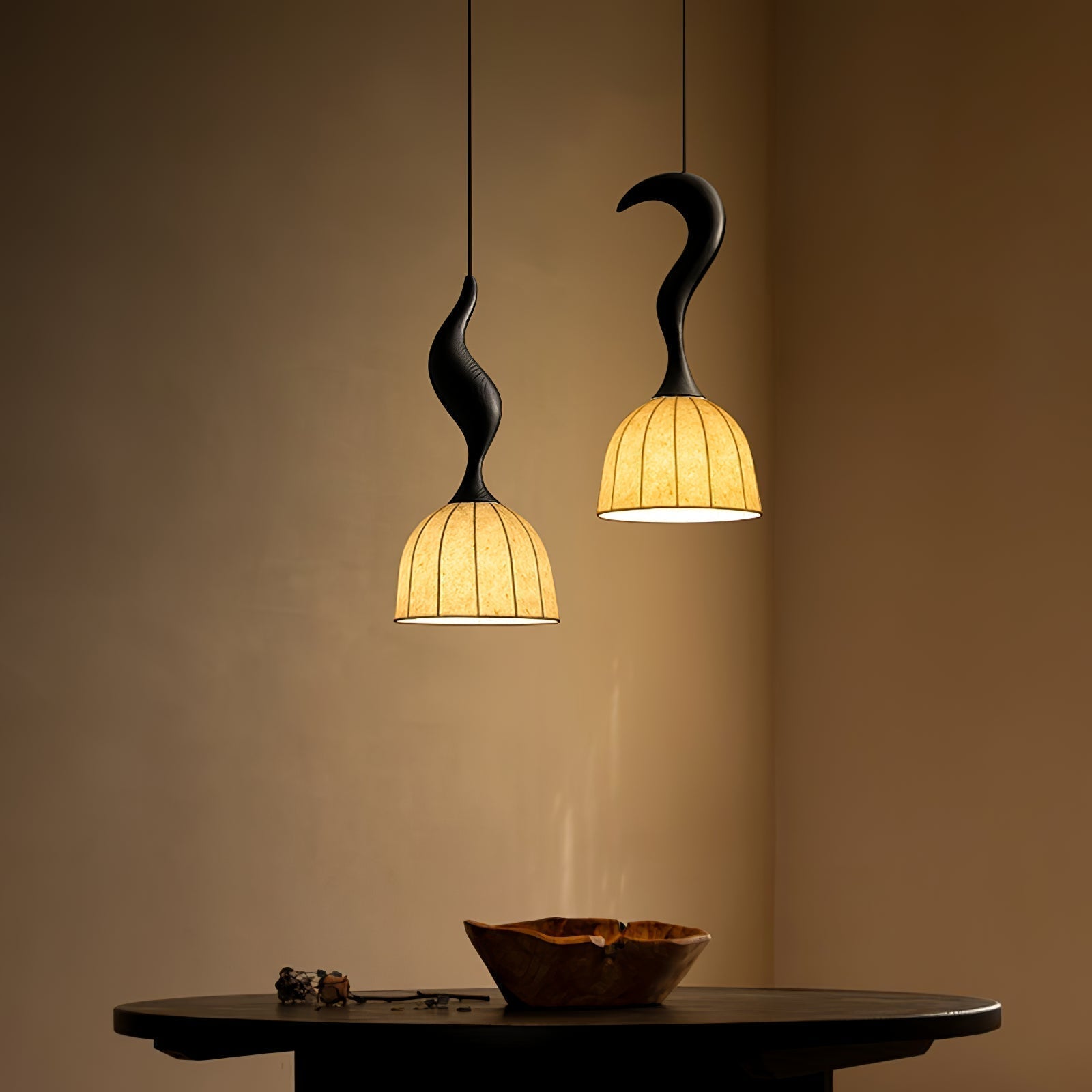 Colire Creativity Pendelleuchte aus Gedrehtem Holz-Letslighting