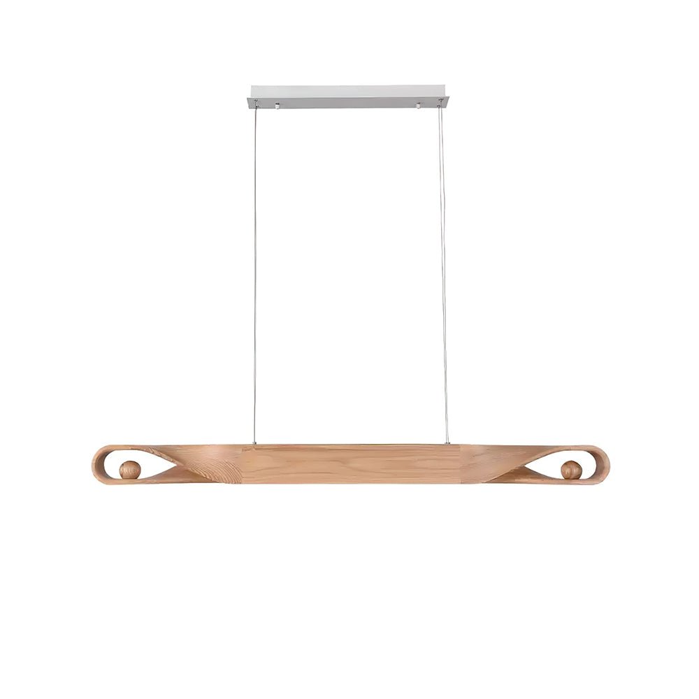 Lustra Pendelleuchte Holz Gekrümmt Minimalistisch-Letslighting