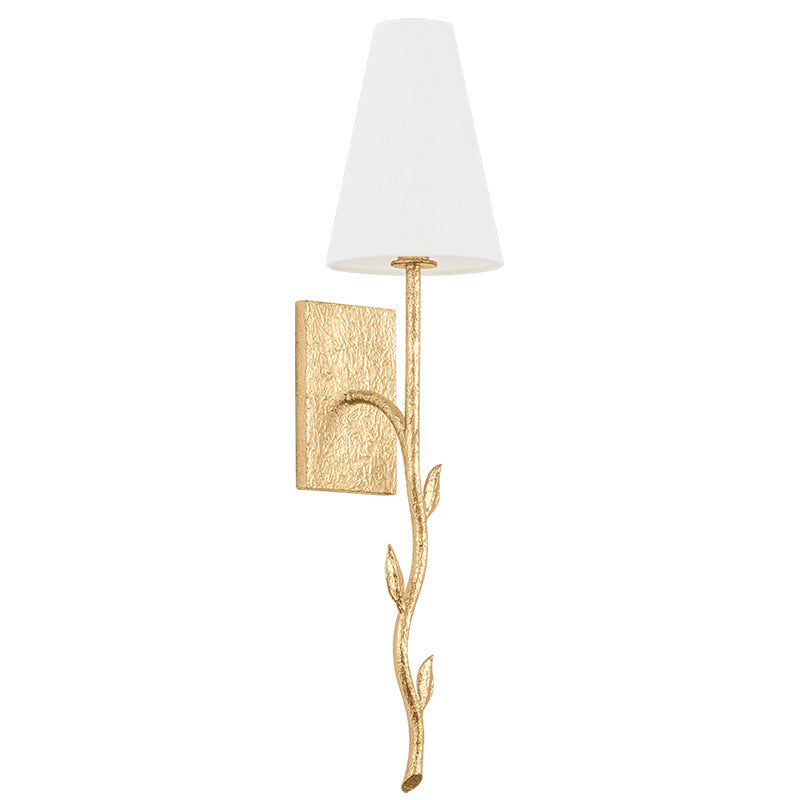 Petal Messing Stoff Wandleuchte-Letslighting
