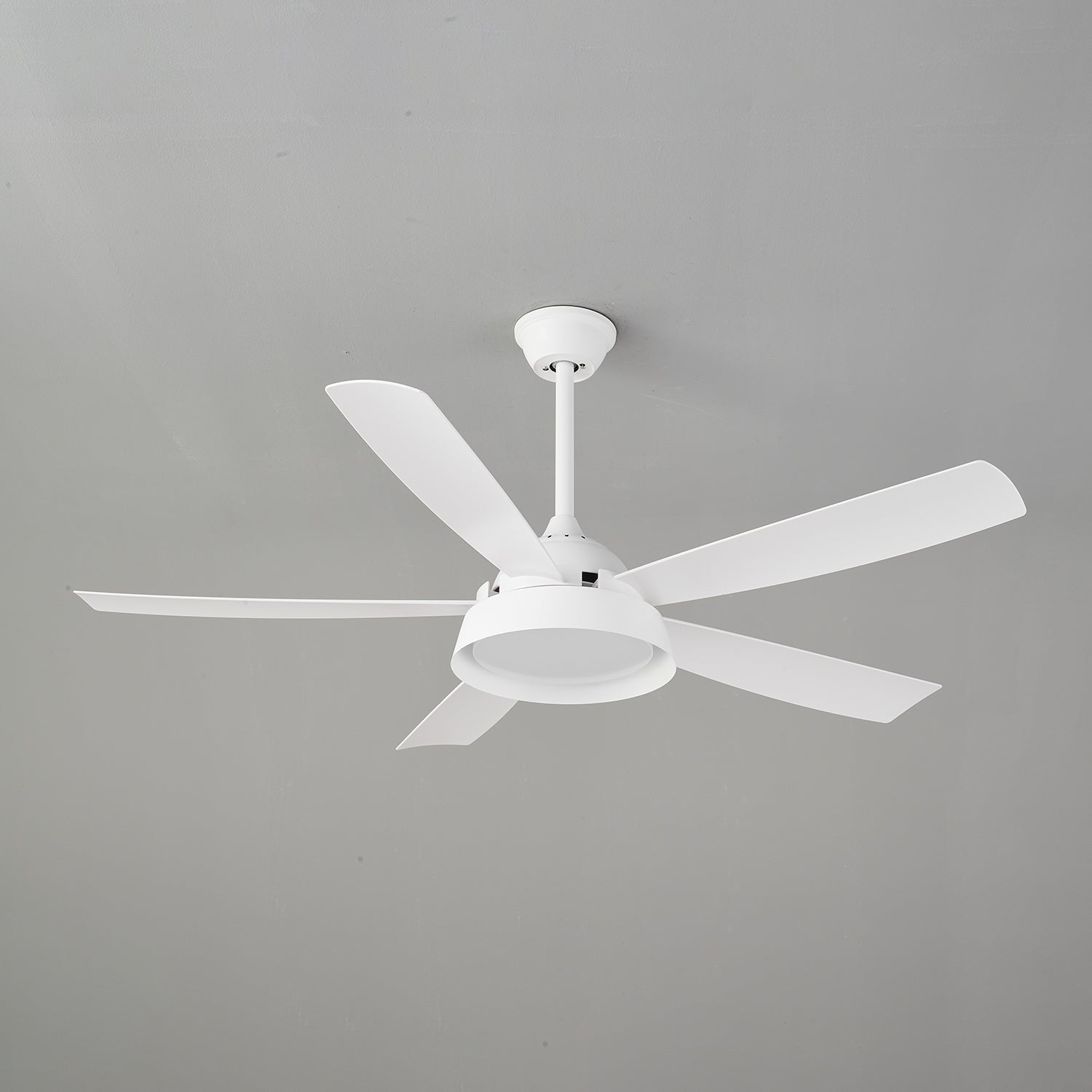 Orvino Deckenventilatorleuchte Holz, Unteransicht