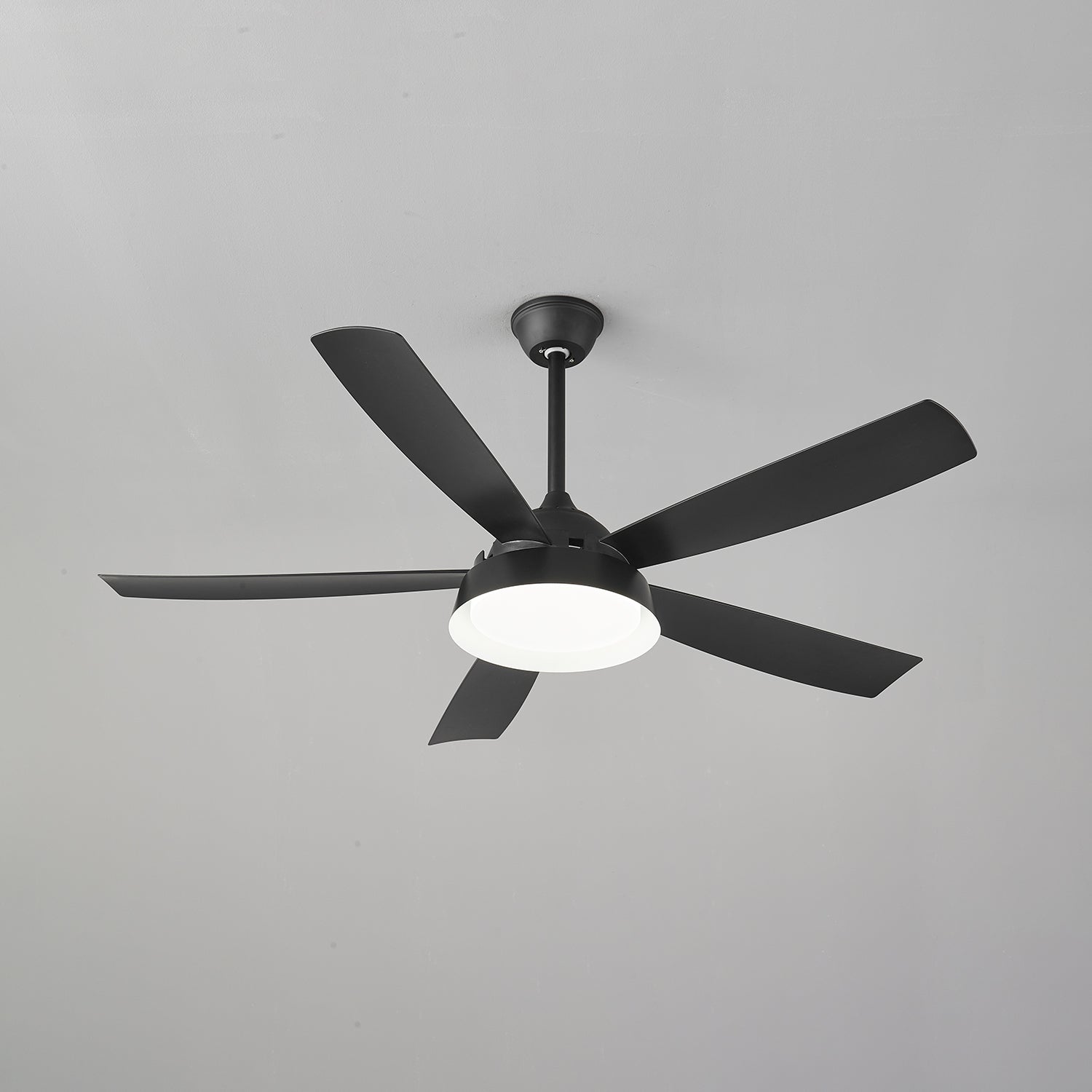 Orvino Deckenventilatorleuchte Holz, in einem Arbeitszimmer
