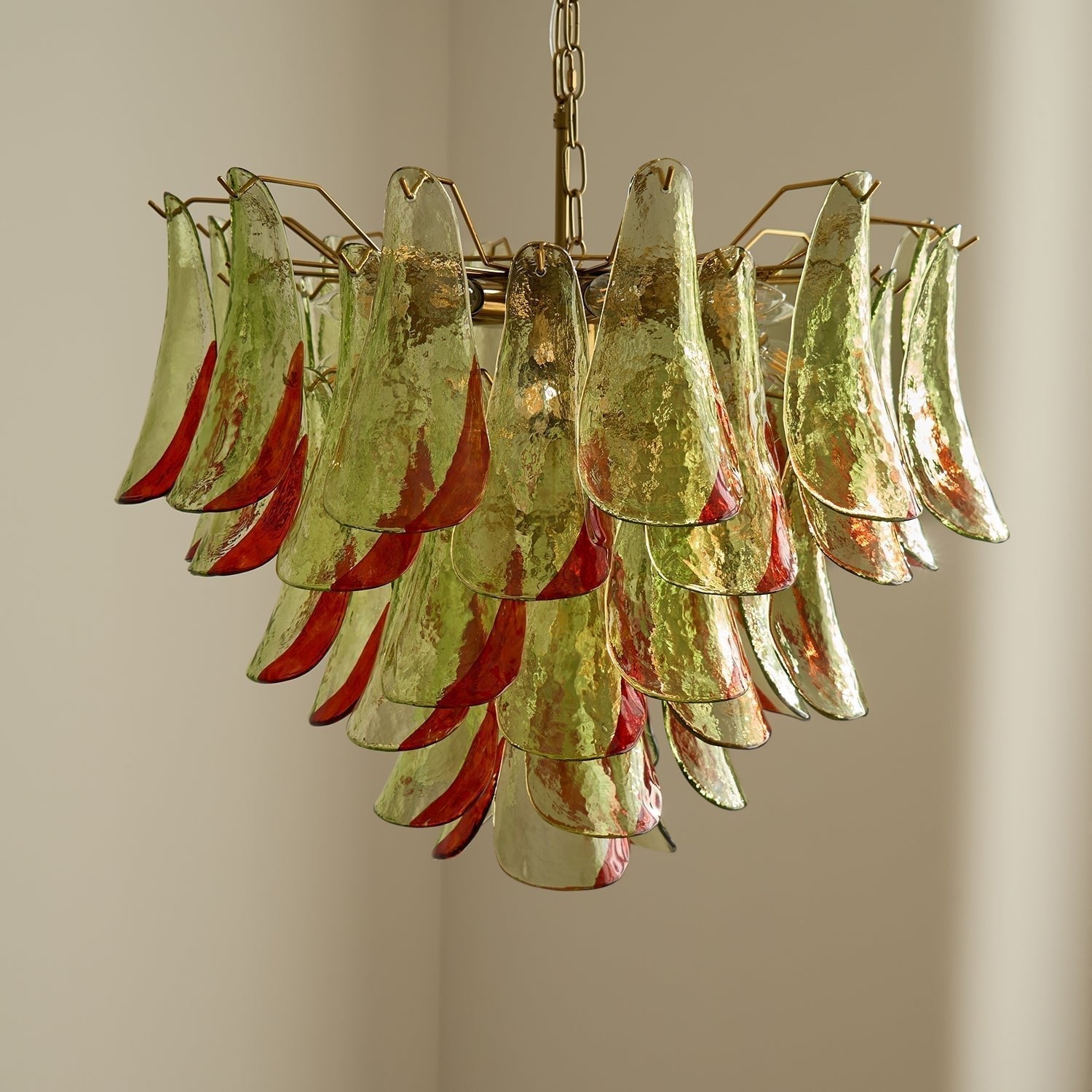 Aurora Chandelier Murano Glass Petal Elegant - Blowlighting
