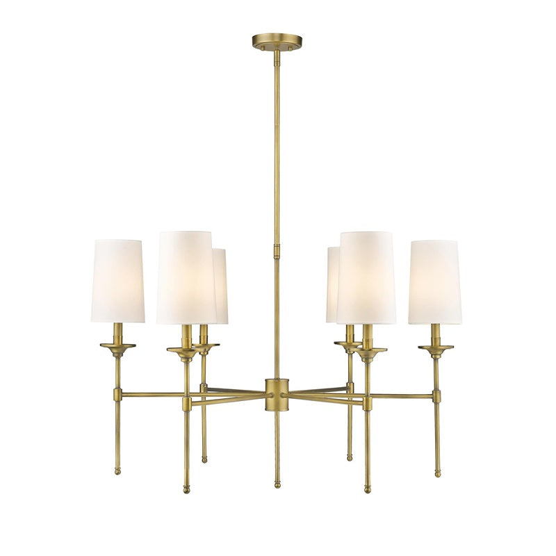 Armiriel Vintage Industrieller Messing Stoff-Kronleuchter-Letslighting