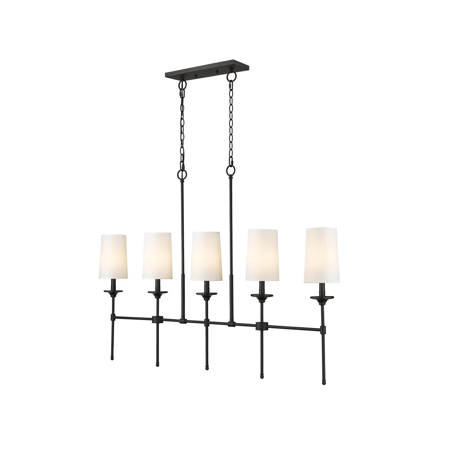 Verinyra Industrieller Vintage Kronleuchter aus Messing mit Stoffbezug-Letslighting