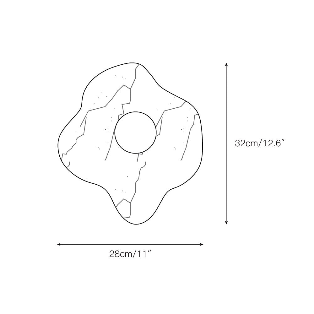 Orphaarae Modern Minimalist Glass Marble Wall Lamp - Letslighting