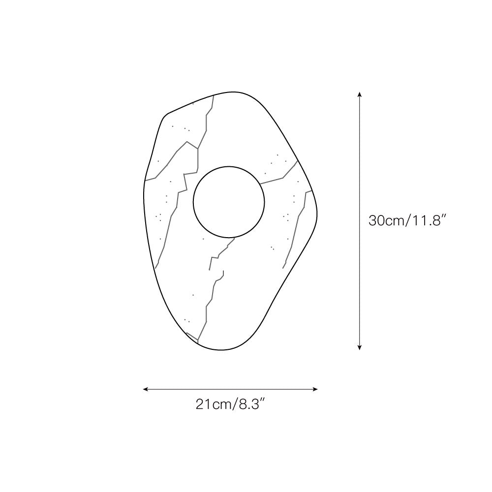 Orphaarae Modern Minimalist Glass Marble Wall Lamp - Letslighting